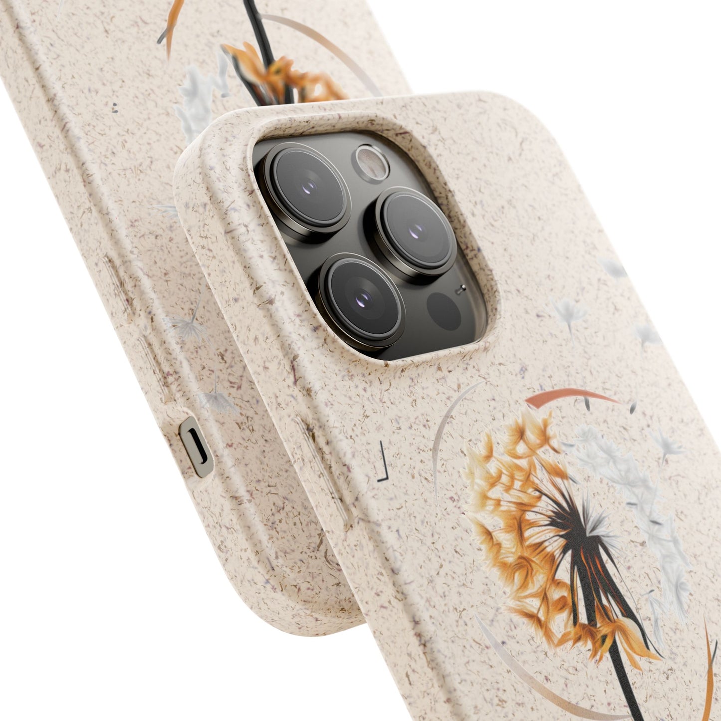 Plastic Free Eco-Friendly Phone Cases with Floral Design Sustainable Gift for Iphone and Samsungs