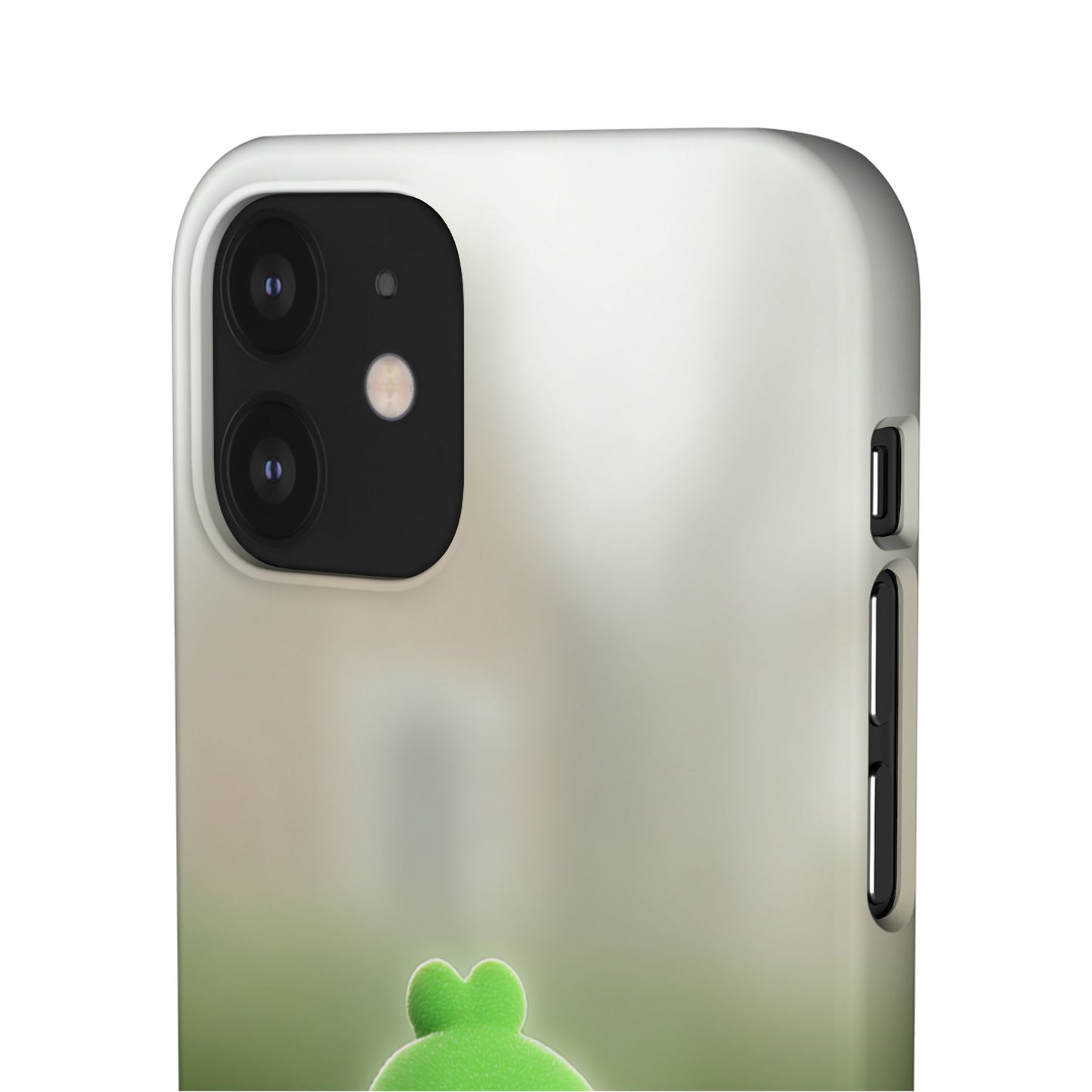 Cute Green Creature Phone Case, Snap Cases, Green Monster Phone Cover, Fun Phone Accessory, Playful Gift for Kids