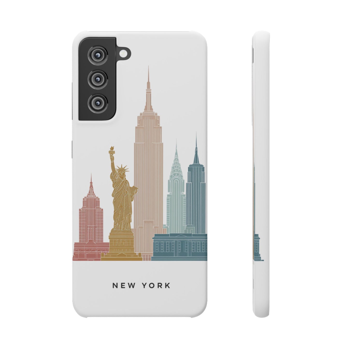 Stylish New York Snap Case, Urban Phone Cover, Cityscape Phone Case, Gift for Travelers, Trendy Protective Case