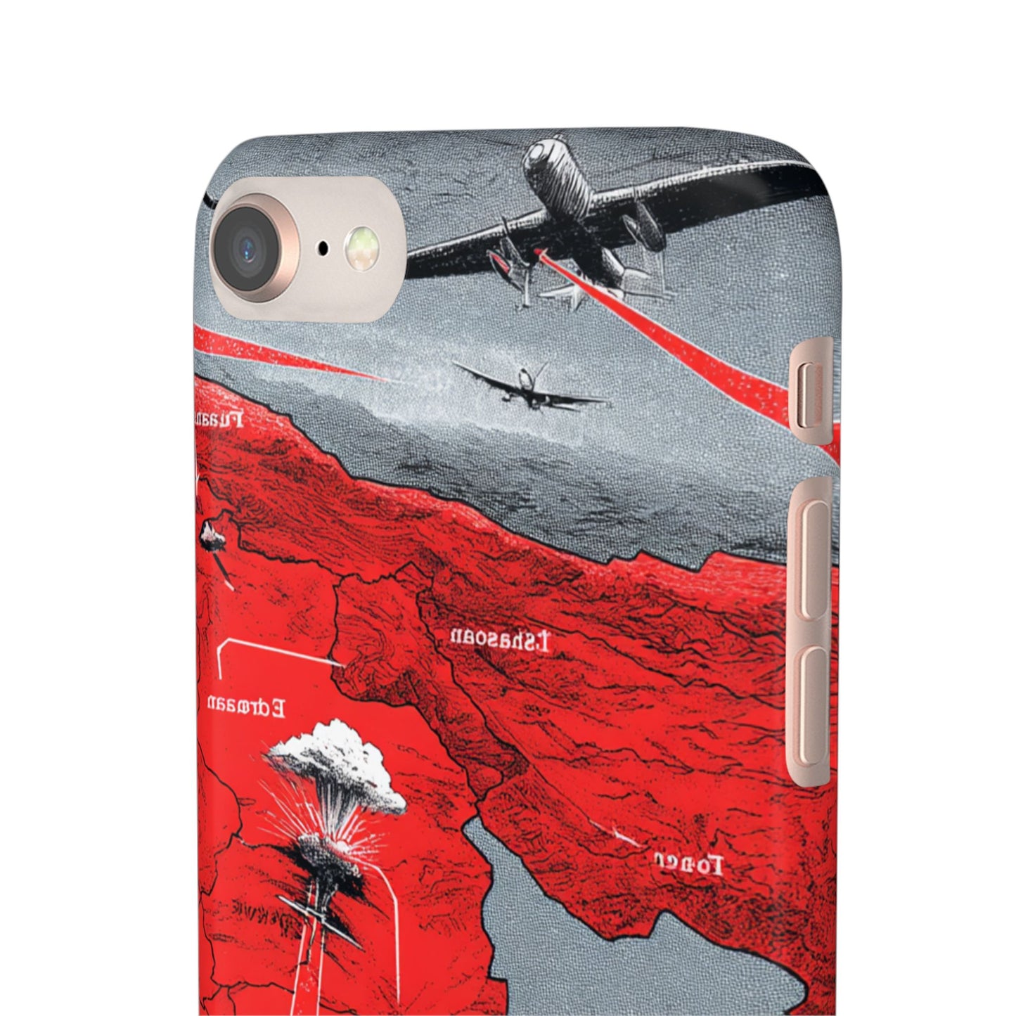 Bold Graphic Snap Case with Dramatic Design, Unique Phone Cover, Artistic Protection for iPhone, Trendy Gadget Gift, Edgy Tech Accessory
