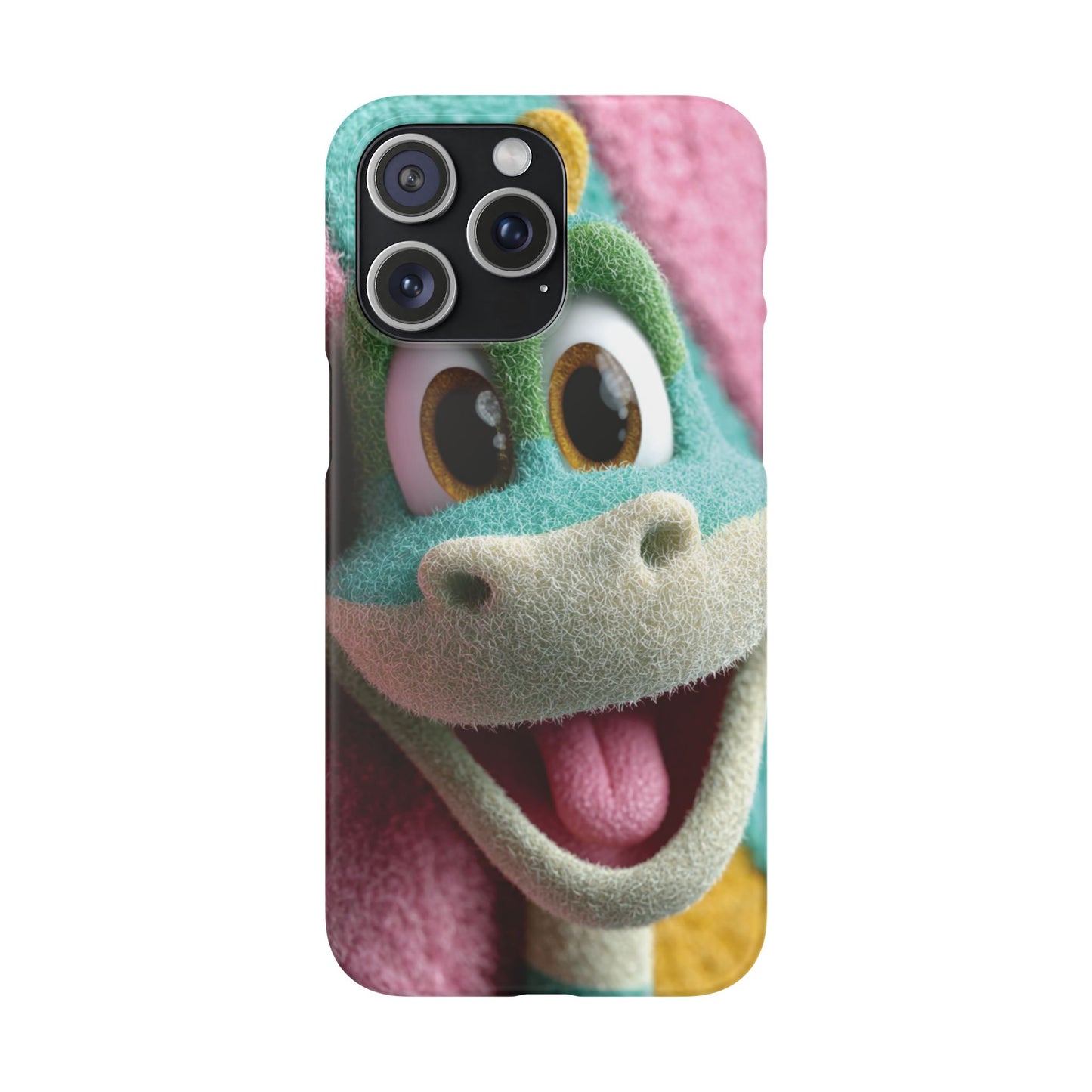 Fun Dino Snap Case for Kids | Cute Phone Cover | Colorful Mobile Accessory | Birthday Gift | Child's Tech Style
