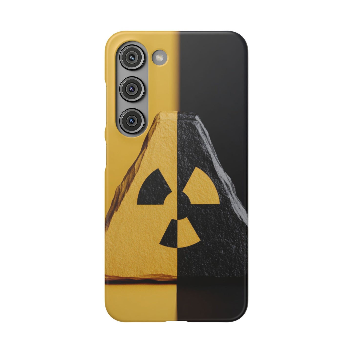 Bold Graphic Snap Case, Radiation Symbol Phone Cover, Trendy Phone Accessory, Unique Gift for Tech Lovers, Stylish Mobile Case