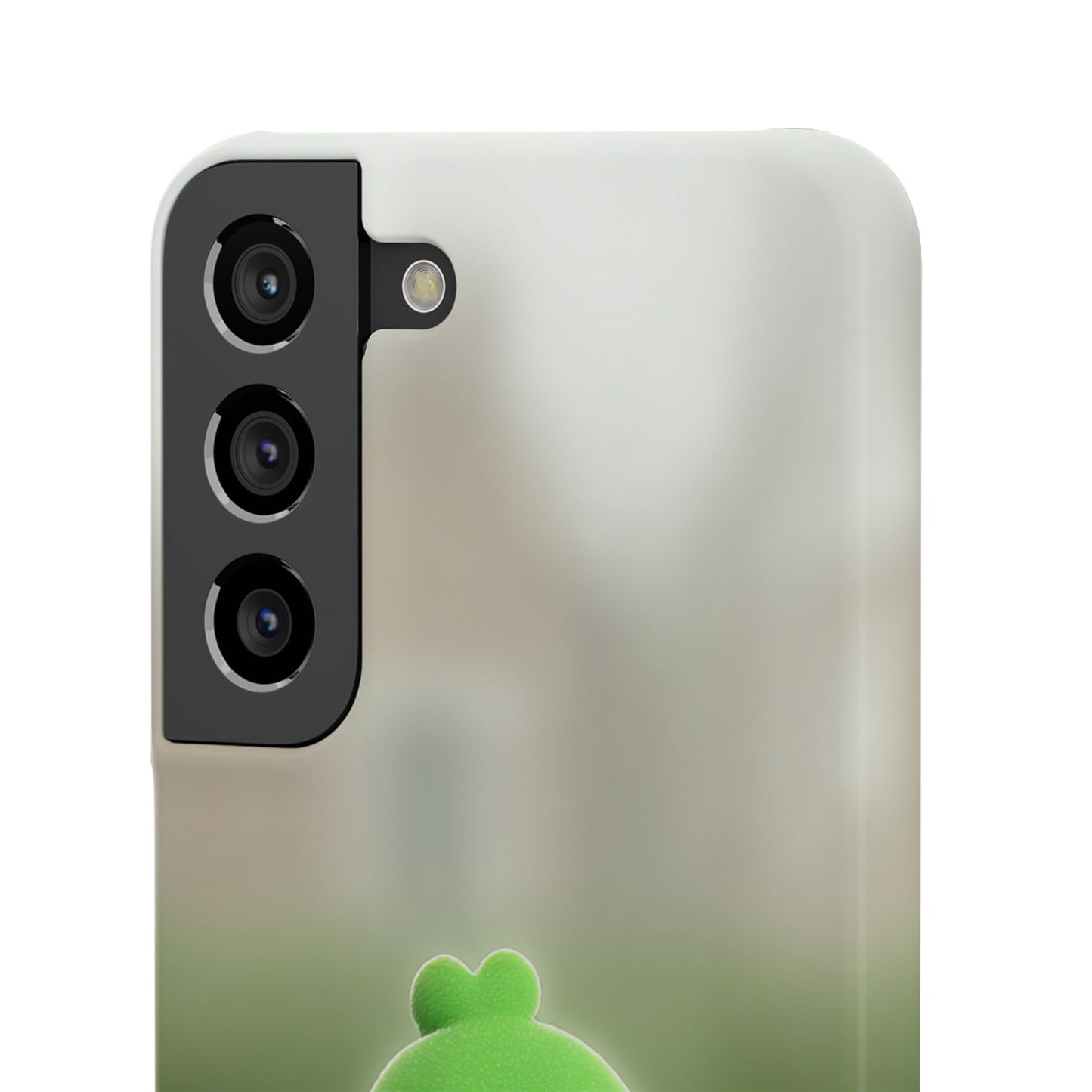 Cute Green Creature Phone Case, Snap Cases, Green Monster Phone Cover, Fun Phone Accessory, Playful Gift for Kids