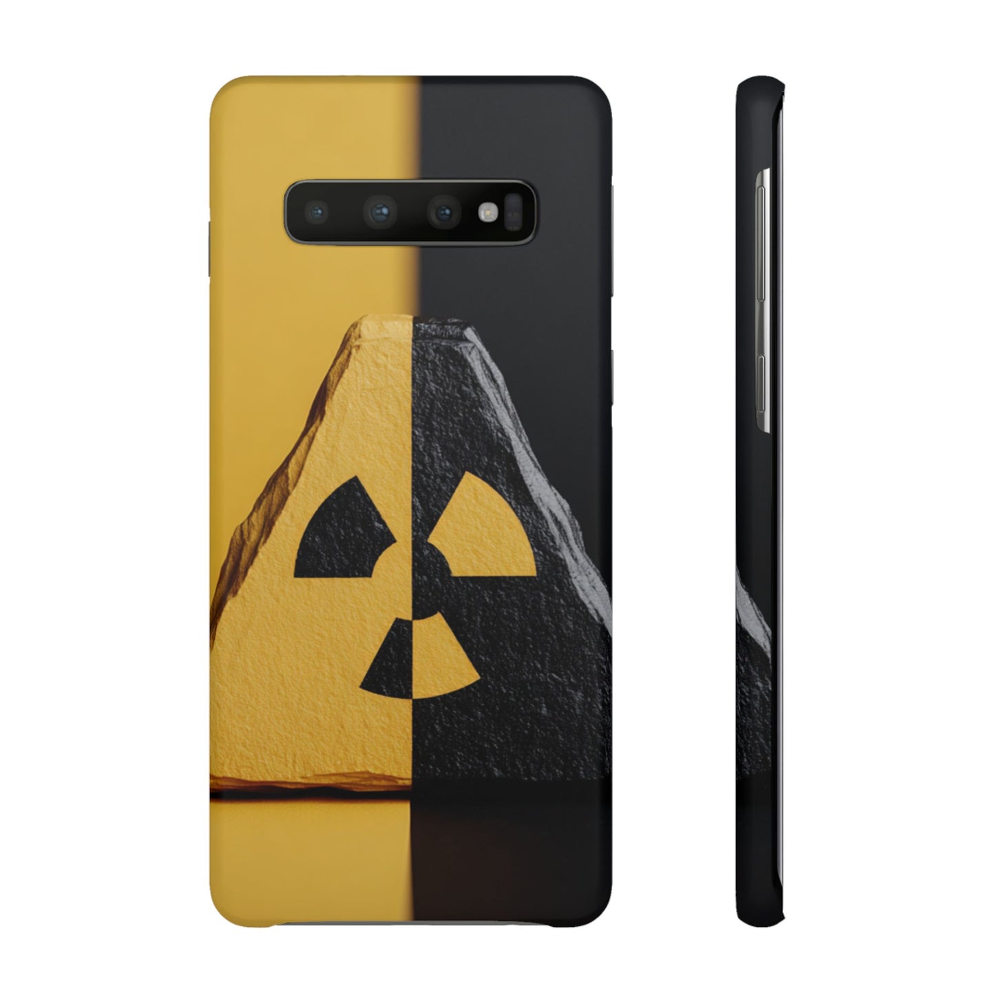 Bold Graphic Snap Case, Radiation Symbol Phone Cover, Trendy Phone Accessory, Unique Gift for Tech Lovers, Stylish Mobile Case