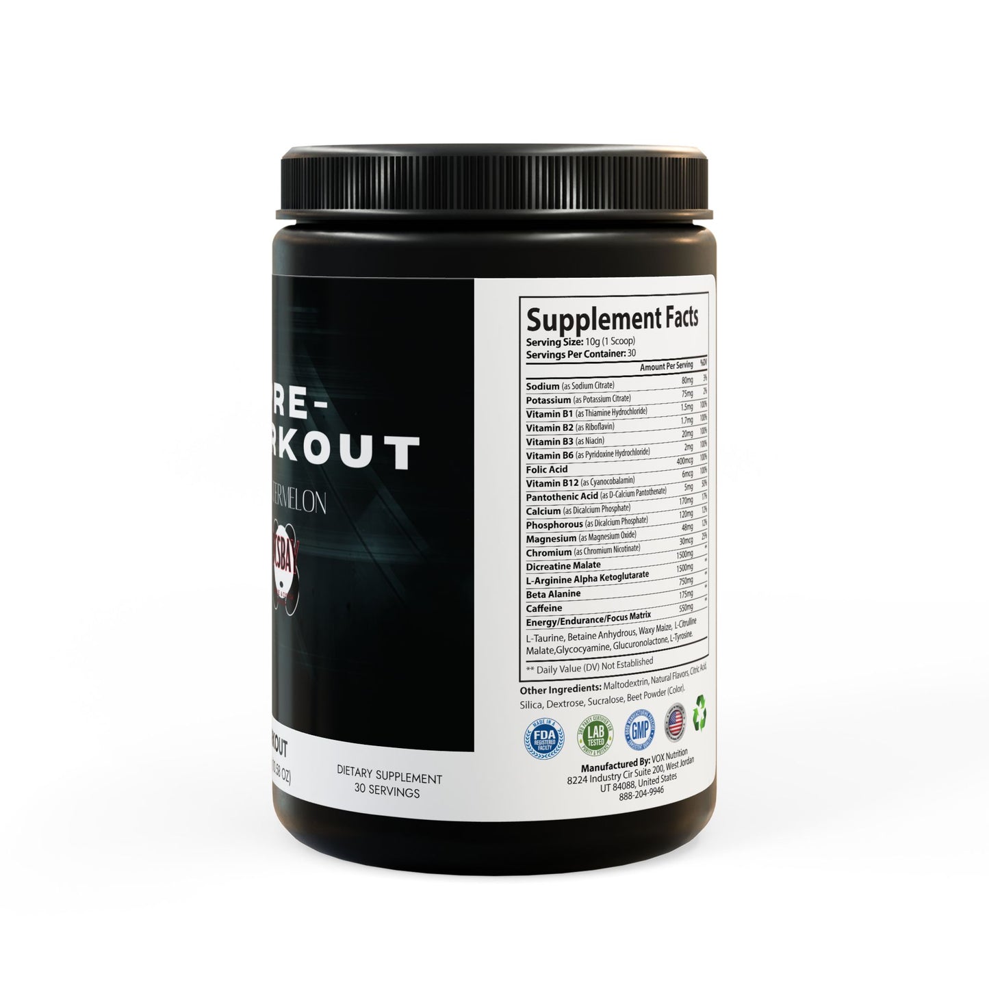 Pre-Workout Supplement Watermelon