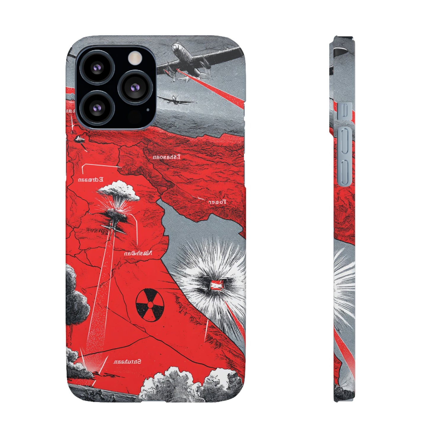 Bold Graphic Snap Case with Dramatic Design, Unique Phone Cover, Artistic Protection for iPhone, Trendy Gadget Gift, Edgy Tech Accessory