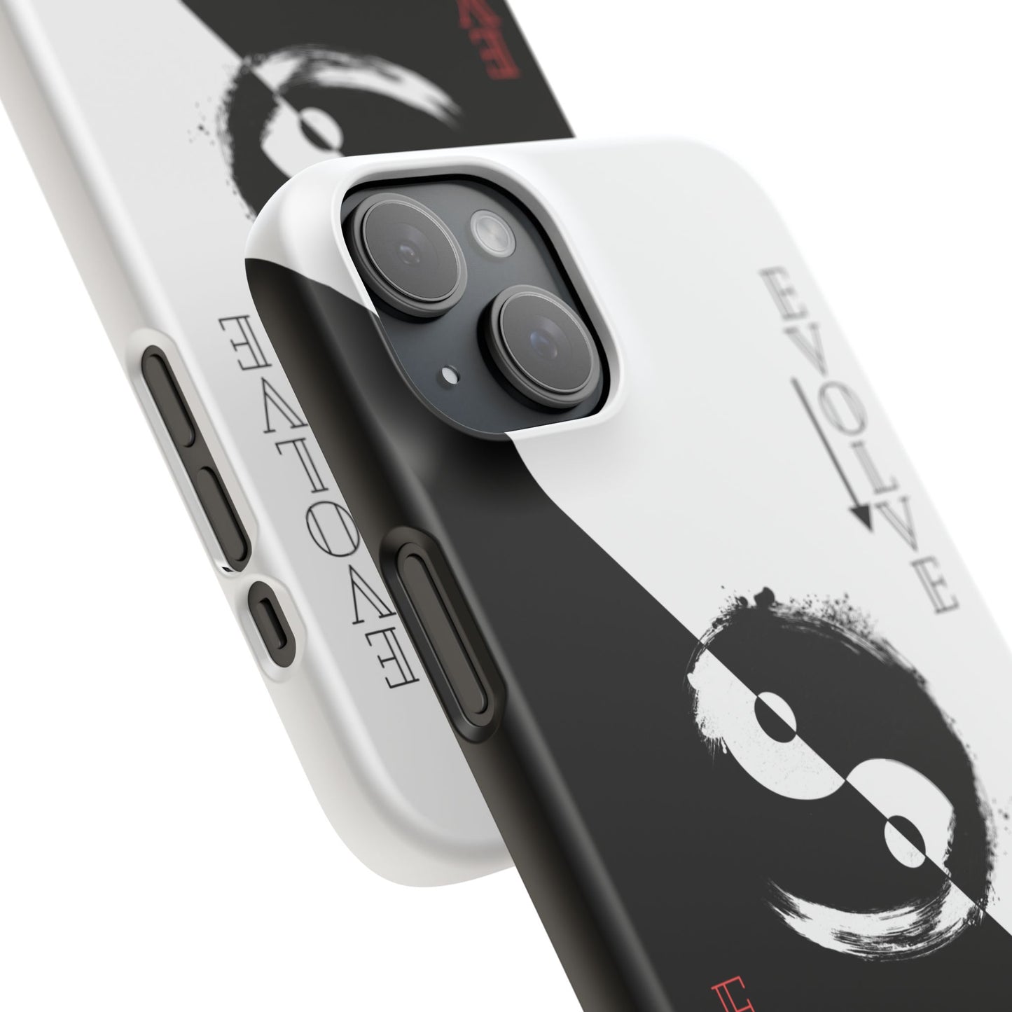 Yin Yang Evolve Black and White Snap Case Cover for iPhone and Samsung