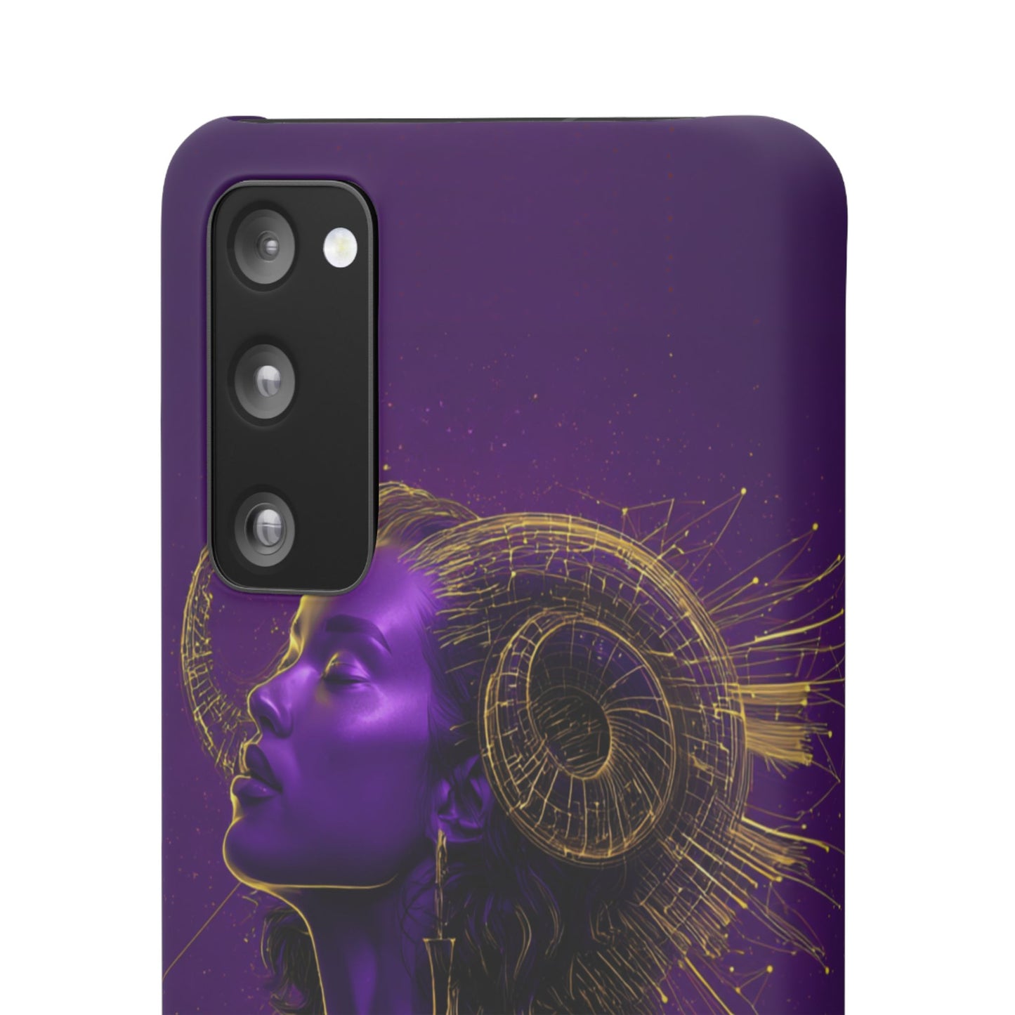 Purple Gold Celestial Virgo Snap Case and Protective Cover for Samsung and iPhone
