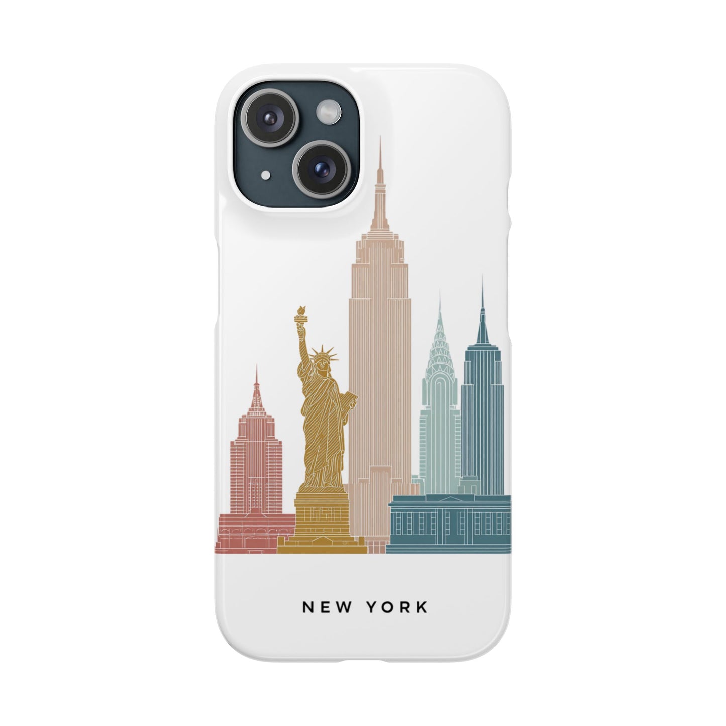 Stylish New York Snap Case, Urban Phone Cover, Cityscape Phone Case, Gift for Travelers, Trendy Protective Case