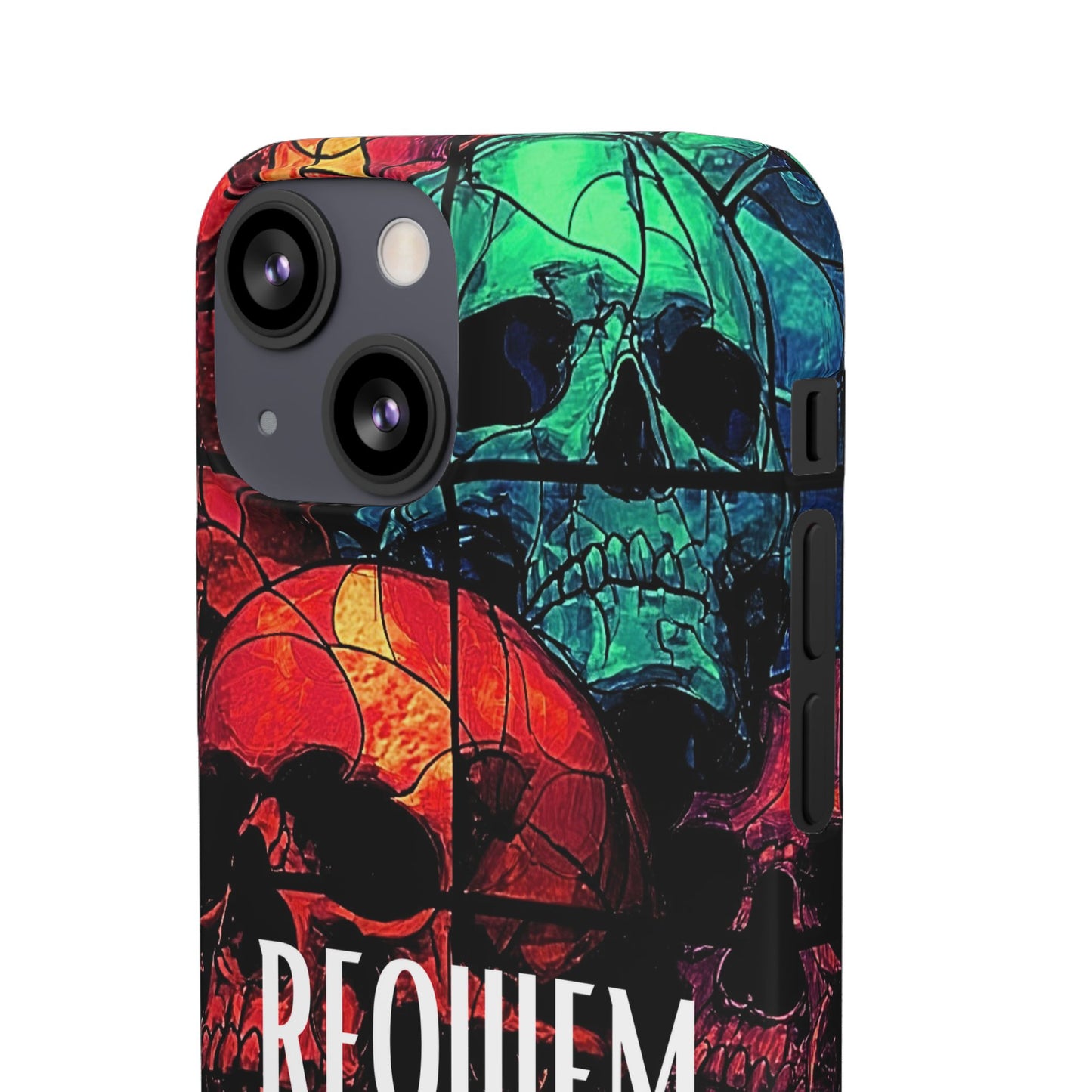 Halloween Custom Requiem Skull Snap Case Phone Cover for iPhone and Samsung