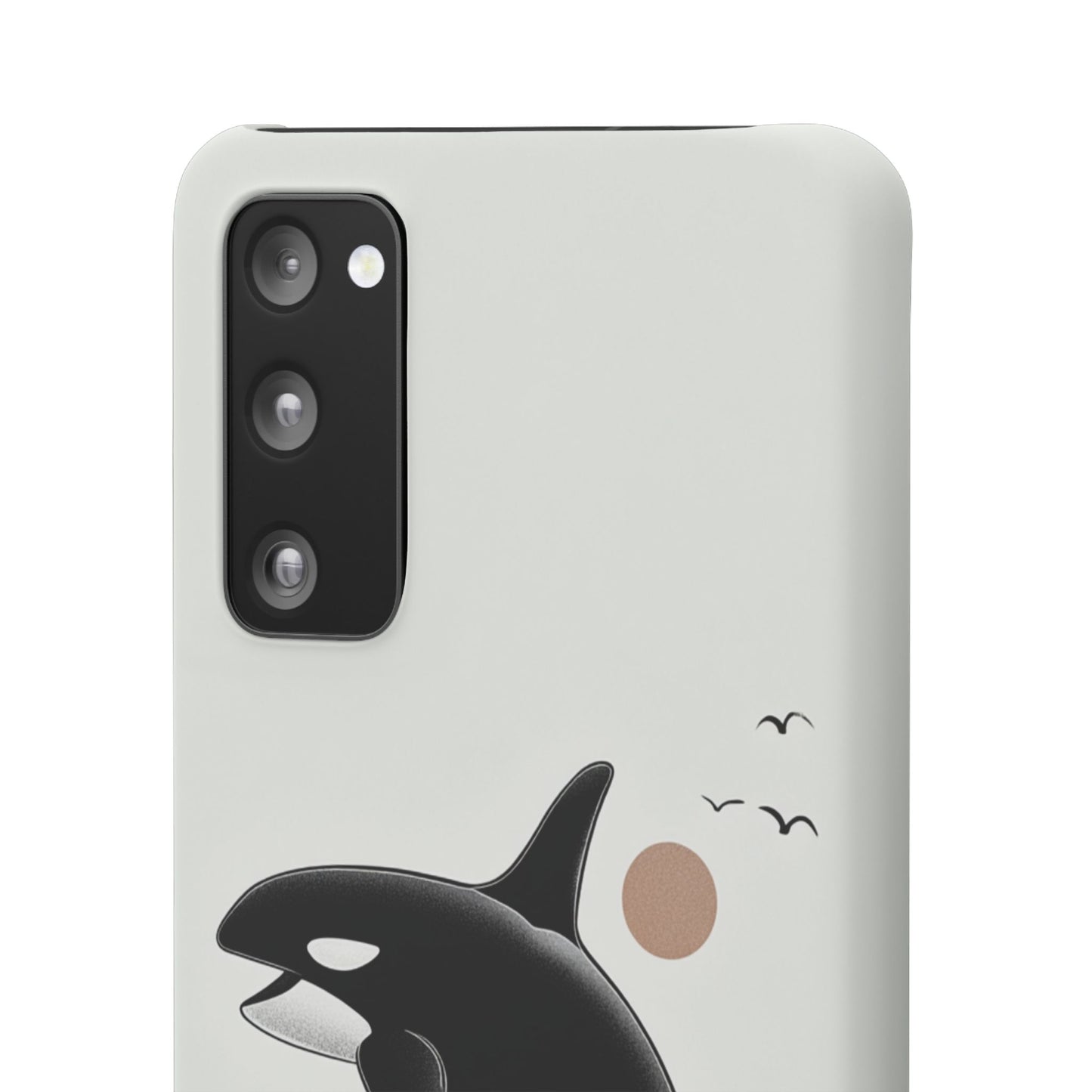 Whale Splash Phone Case | Ocean Lover Gift, Marine Art, Snap Cases, Cute Whale Design, Custom Phone Accessories