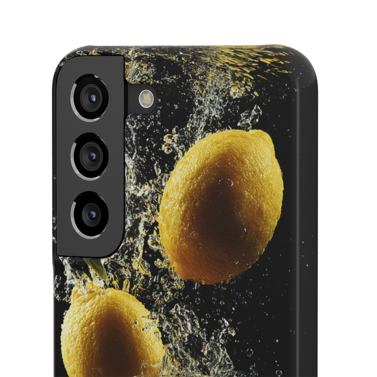 Lemon Splash Phone Case - Vibrant Snap Case, Fruit Lover Gift, Summer Vibes, Kitchen Decor, Unique Phone Accessories