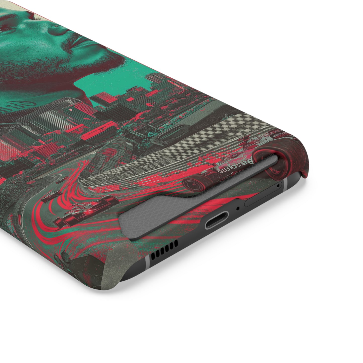 Racing Phone Case, Card Holder Case, Sports Phone Cover, Gift for Car Enthusiasts, Personalized Cell Phone Protector