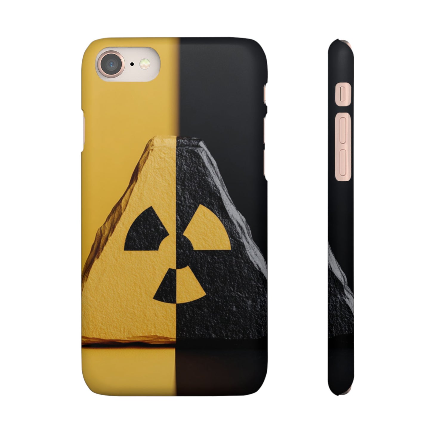 Bold Graphic Snap Case, Radiation Symbol Phone Cover, Trendy Phone Accessory, Unique Gift for Tech Lovers, Stylish Mobile Case