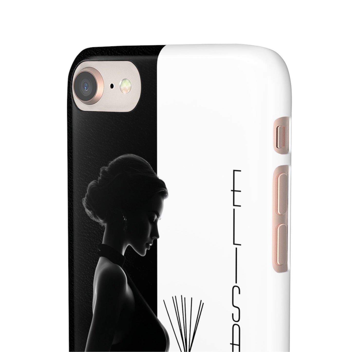 Custom Black and White Snap Case for Women Phone Cover for iPhone and Samsung