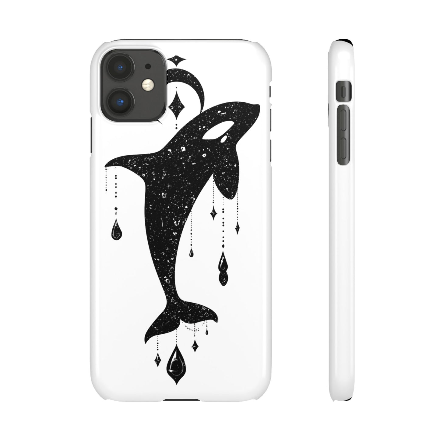 Celestial Orca Snap Case | Phone Cover, Whale Lover Gift, Cosmic Decor, Unique Art, Ocean Vibe
