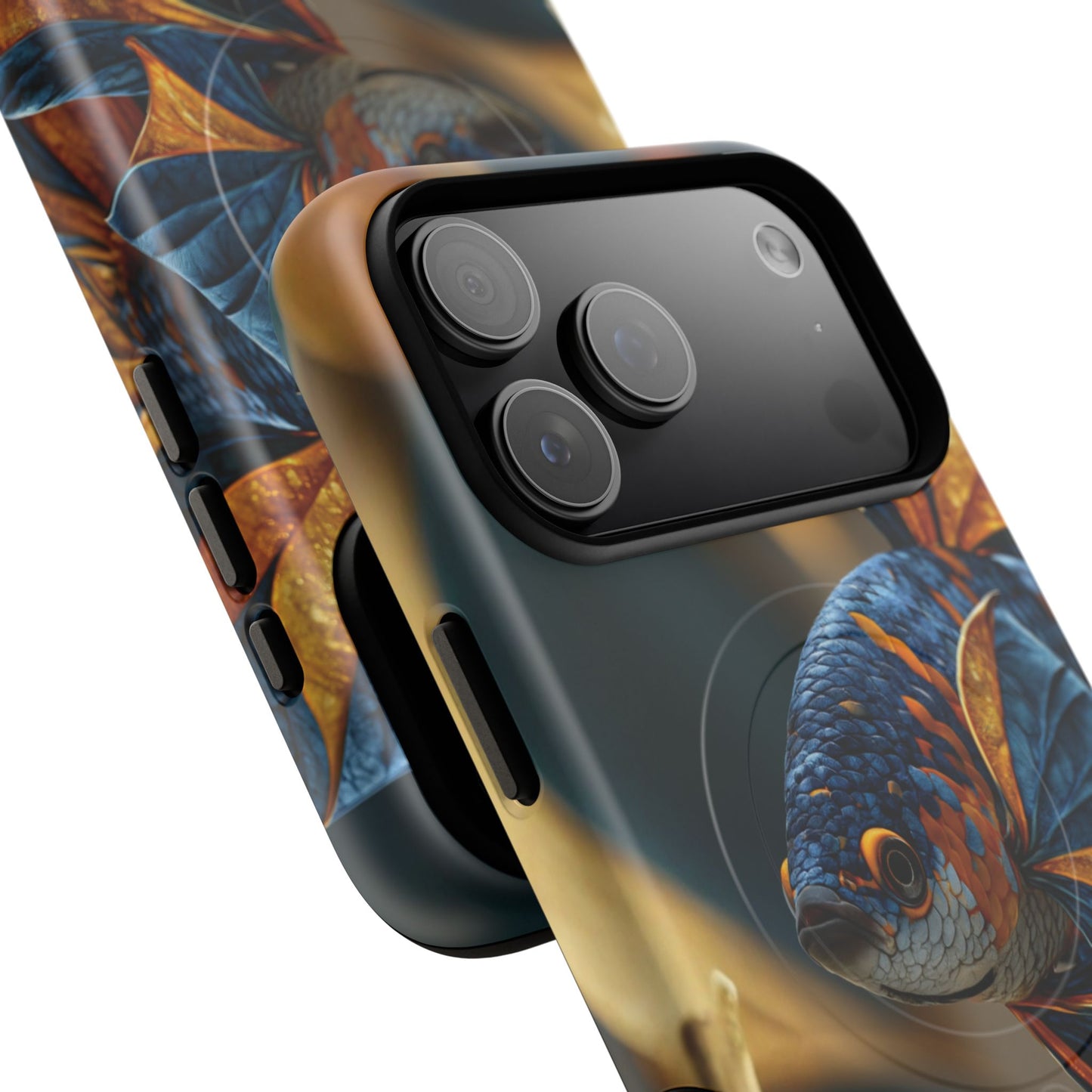 Koi Fish Tough Magnetic Phone Case — Protective Artistic Fish Design