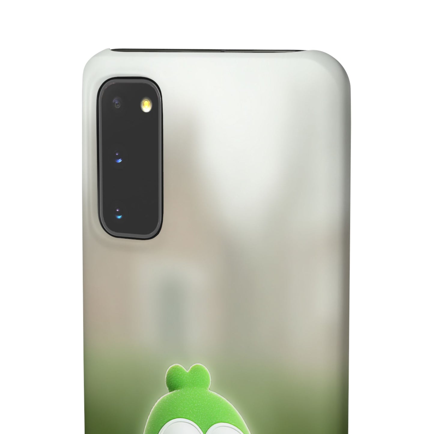 Cute Green Creature Phone Case, Snap Cases, Green Monster Phone Cover, Fun Phone Accessory, Playful Gift for Kids