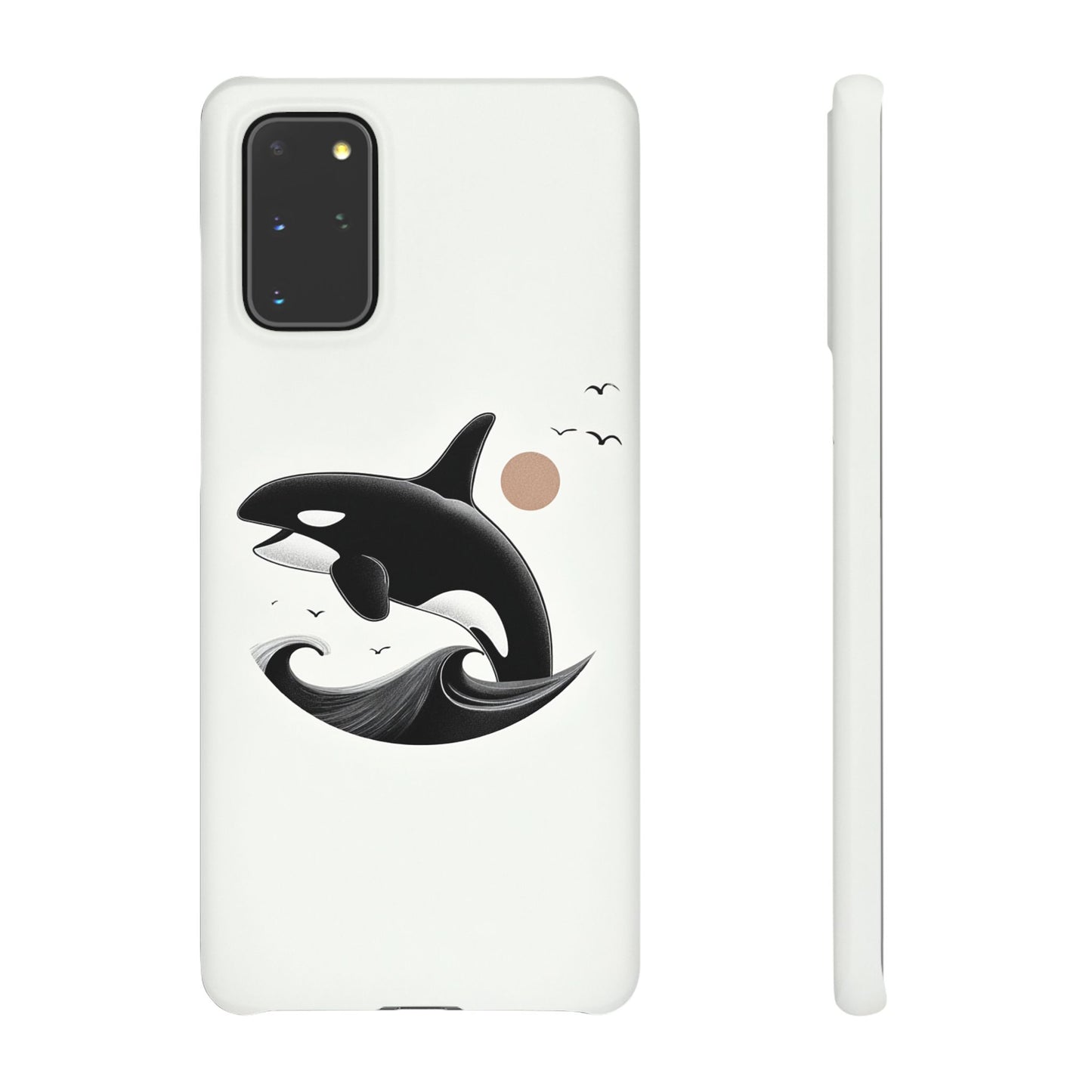 Whale Splash Phone Case | Ocean Lover Gift, Marine Art, Snap Cases, Cute Whale Design, Custom Phone Accessories