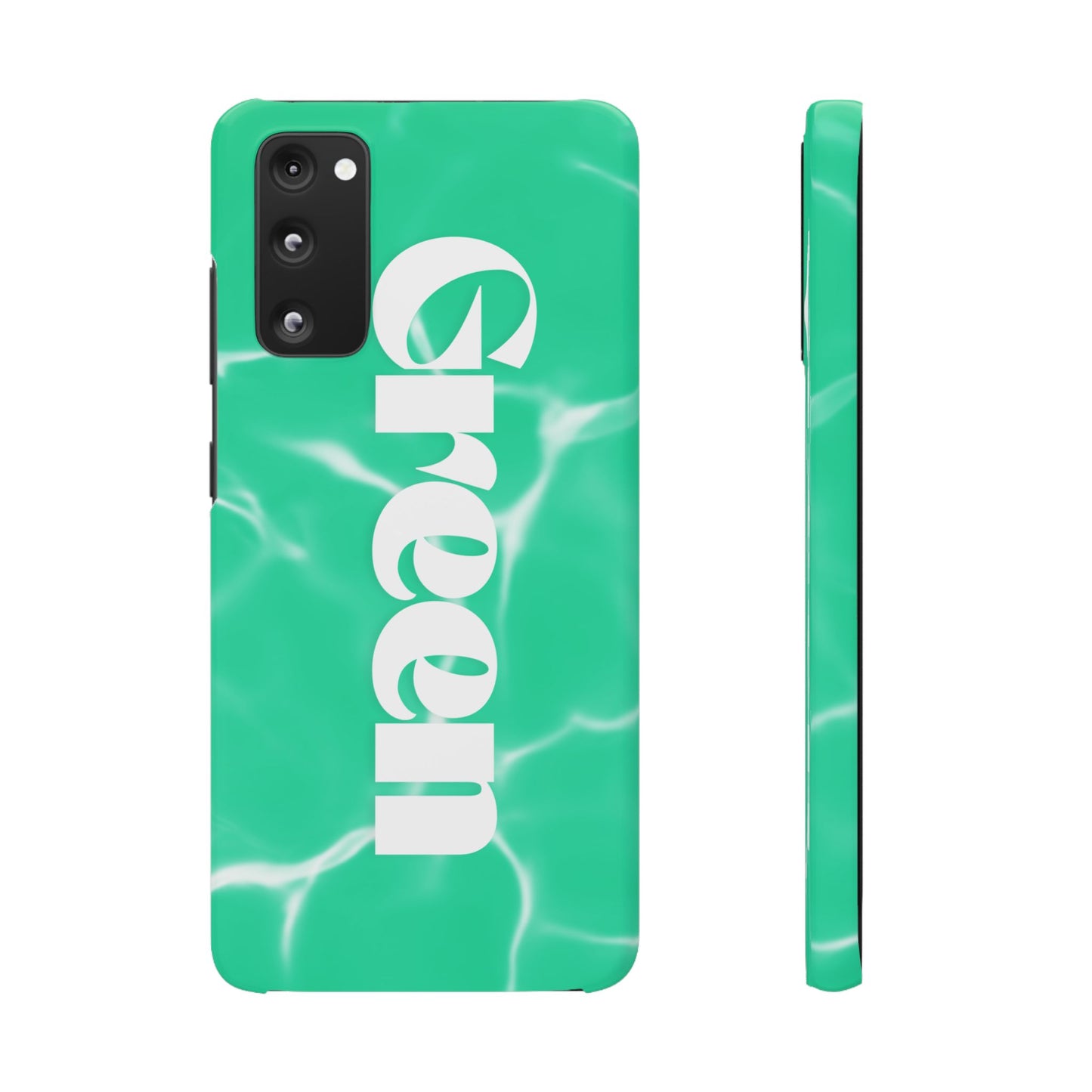 Aqua Pool Vibe Snap Case, Tropical Phone Cover, Summer Accessory, Trendy Gift for Friends, Beach Lover's Essential
