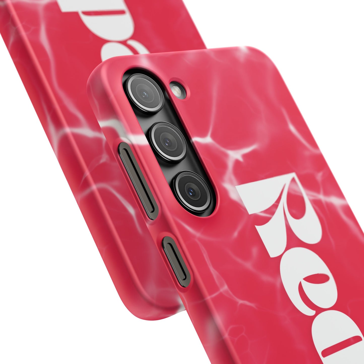 Vibrant Red Snap Case for iPhone, Trendy Phone Cover, Gift for Her, Summer Accessory, Stylish Tech Protection