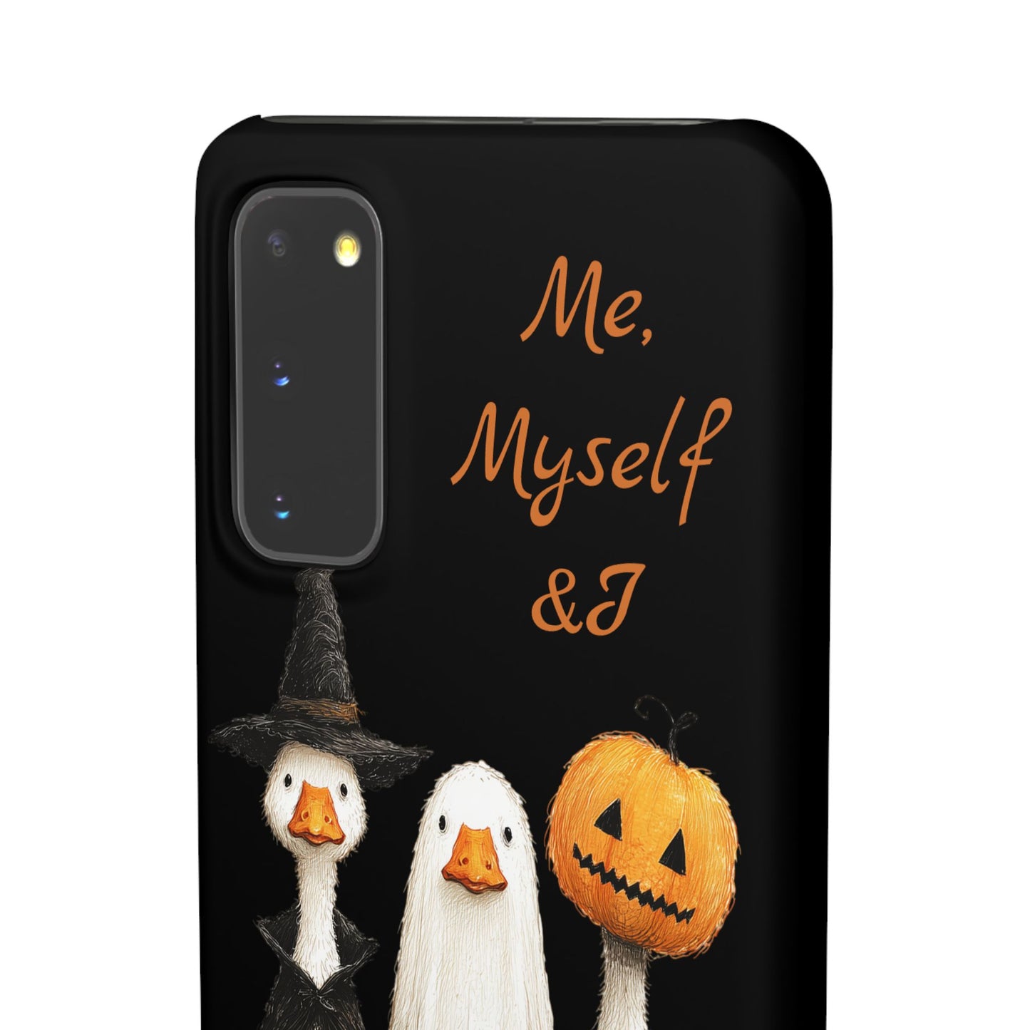 Halloween Goose Snap Case, Funny Goose Phone Case, Fall Accessories, Cute Halloween Gift, Me Myself & I Design
