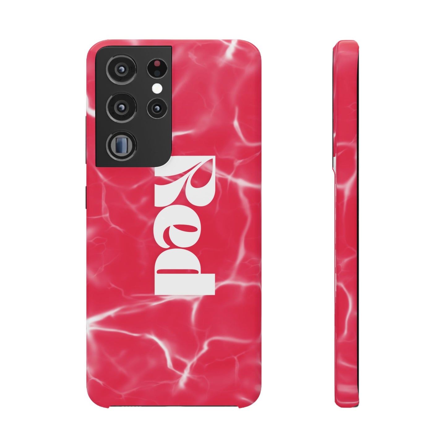 Vibrant Red Snap Case for iPhone, Trendy Phone Cover, Gift for Her, Summer Accessory, Stylish Tech Protection