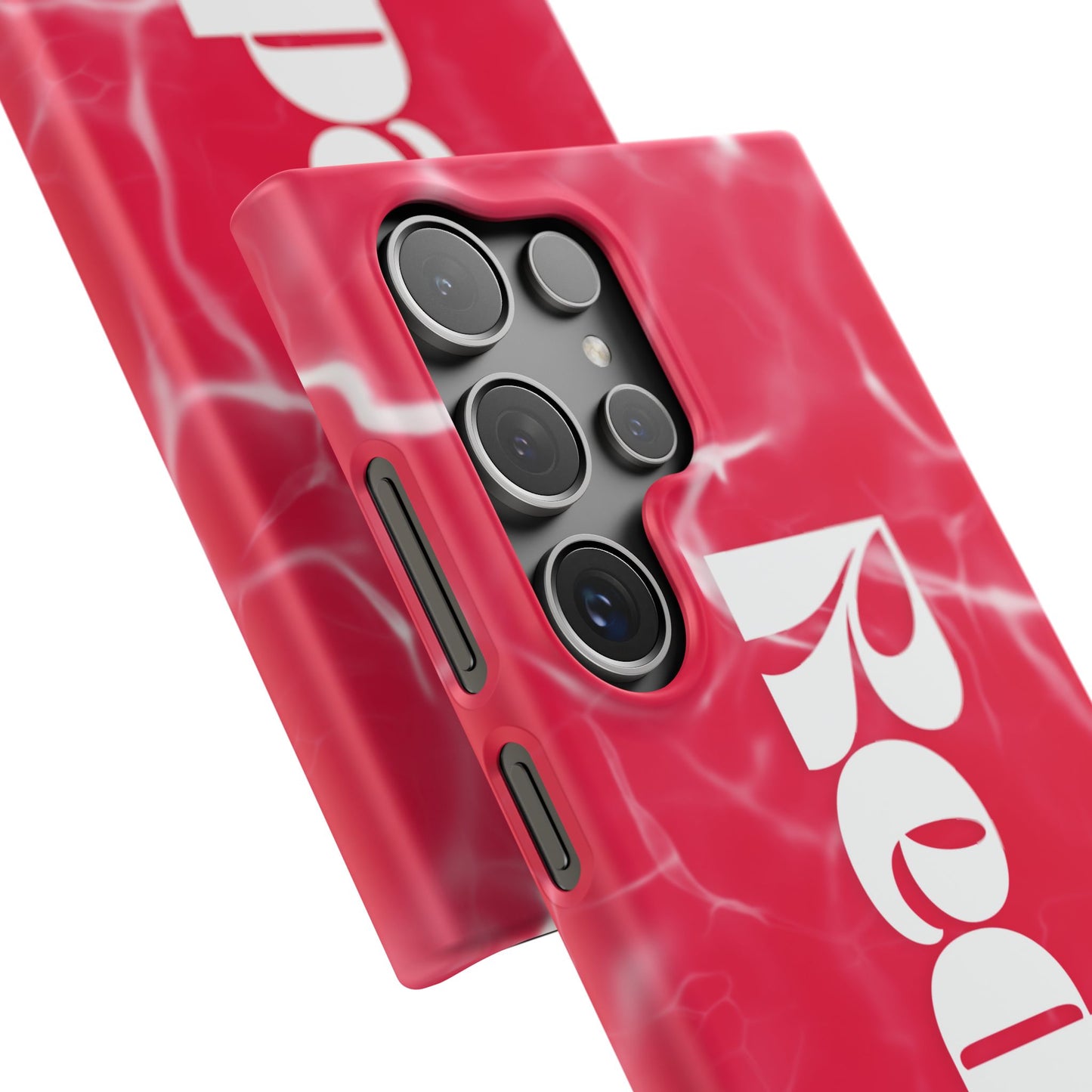 Vibrant Red Snap Case for iPhone, Trendy Phone Cover, Gift for Her, Summer Accessory, Stylish Tech Protection