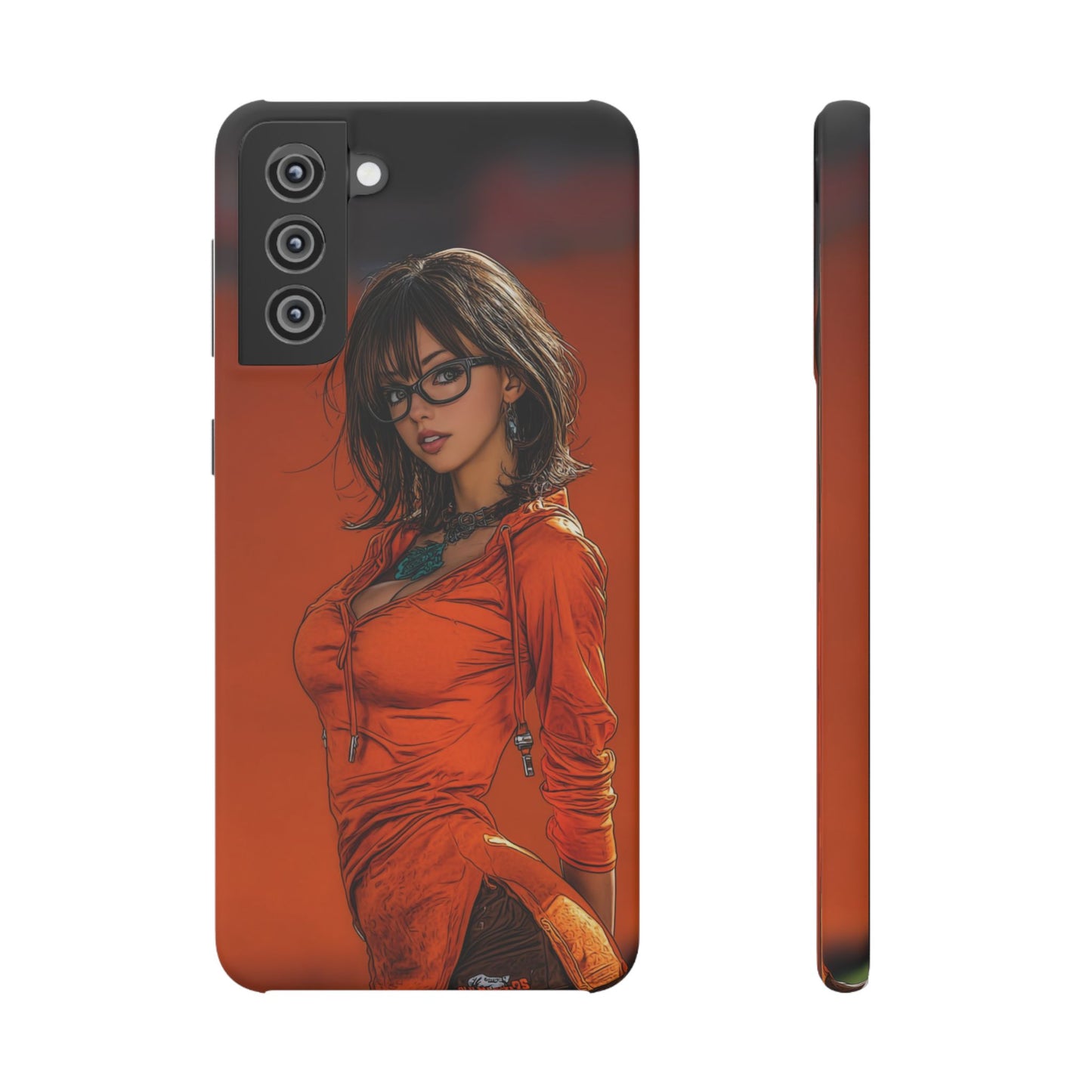 Velma Dinkley Cleveland Browns Fan Snap Cases, Phone Cover, Cartoon Style Art, Custom Case, Protective Shell