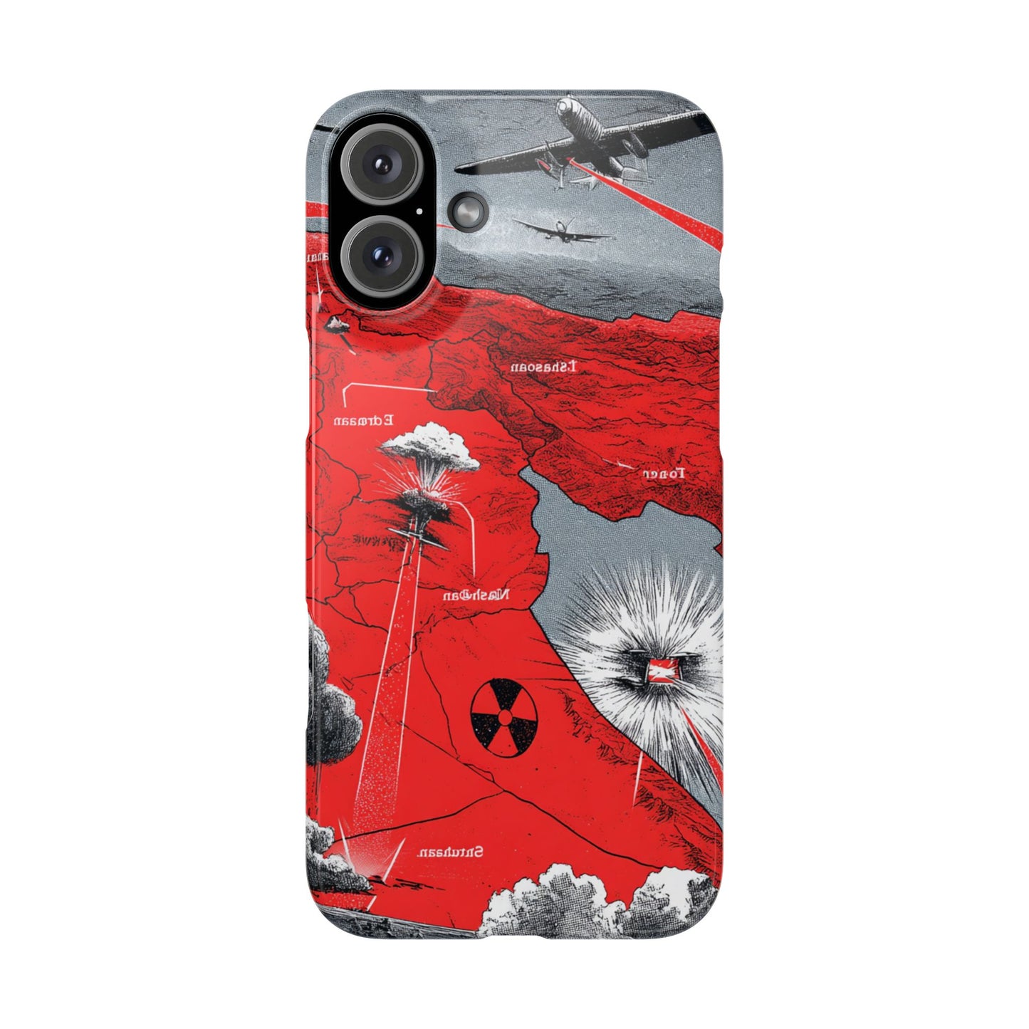Bold Graphic Snap Case with Dramatic Design, Unique Phone Cover, Artistic Protection for iPhone, Trendy Gadget Gift, Edgy Tech Accessory
