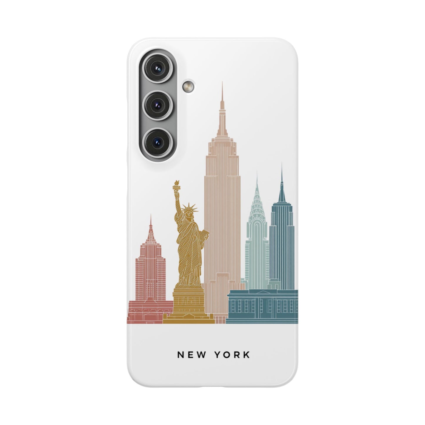 Stylish New York Snap Case, Urban Phone Cover, Cityscape Phone Case, Gift for Travelers, Trendy Protective Case