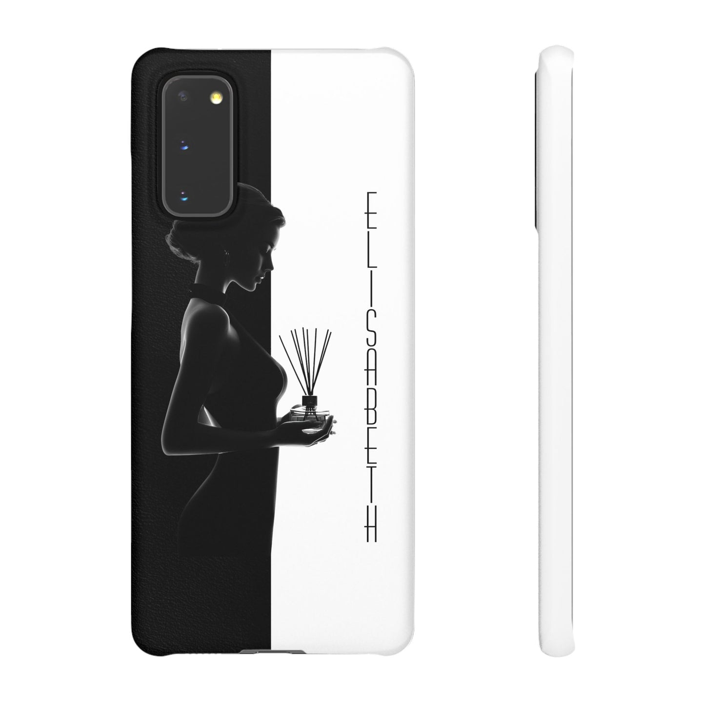 Custom Black and White Snap Case for Women Phone Cover for iPhone and Samsung