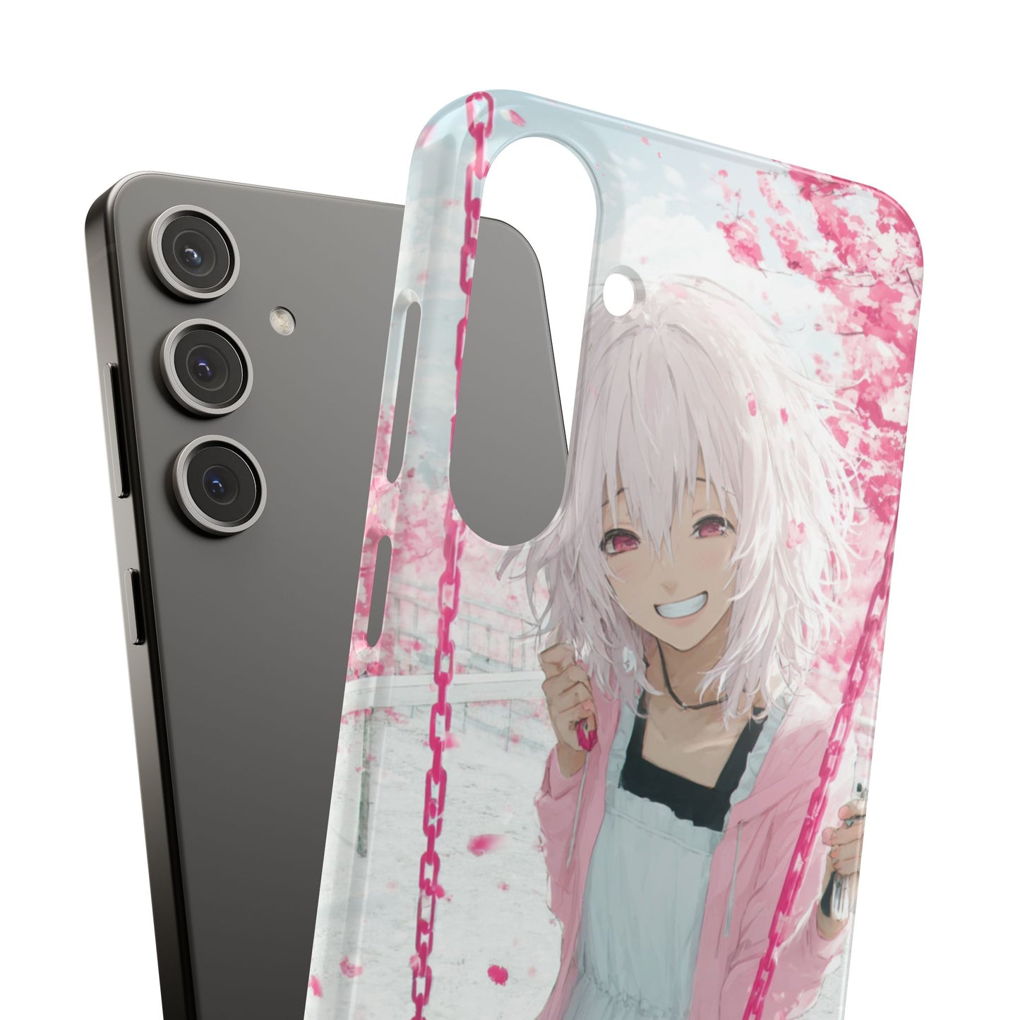 Anime Character Snap Cases for Phone, Cute Aesthetic Phone Cover, Gifts for Otaku, Floral Design, Unique Phone Cases