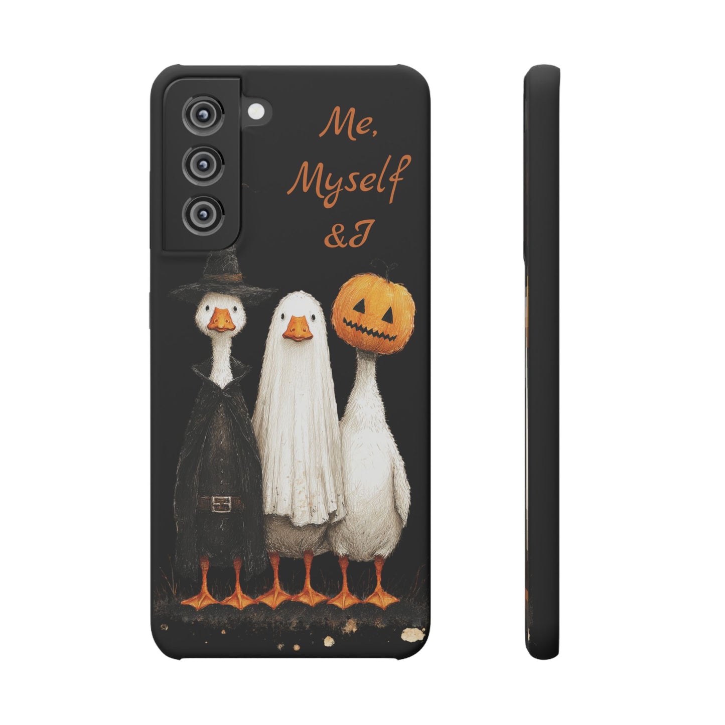 Halloween Goose Snap Case, Funny Goose Phone Case, Fall Accessories, Cute Halloween Gift, Me Myself & I Design