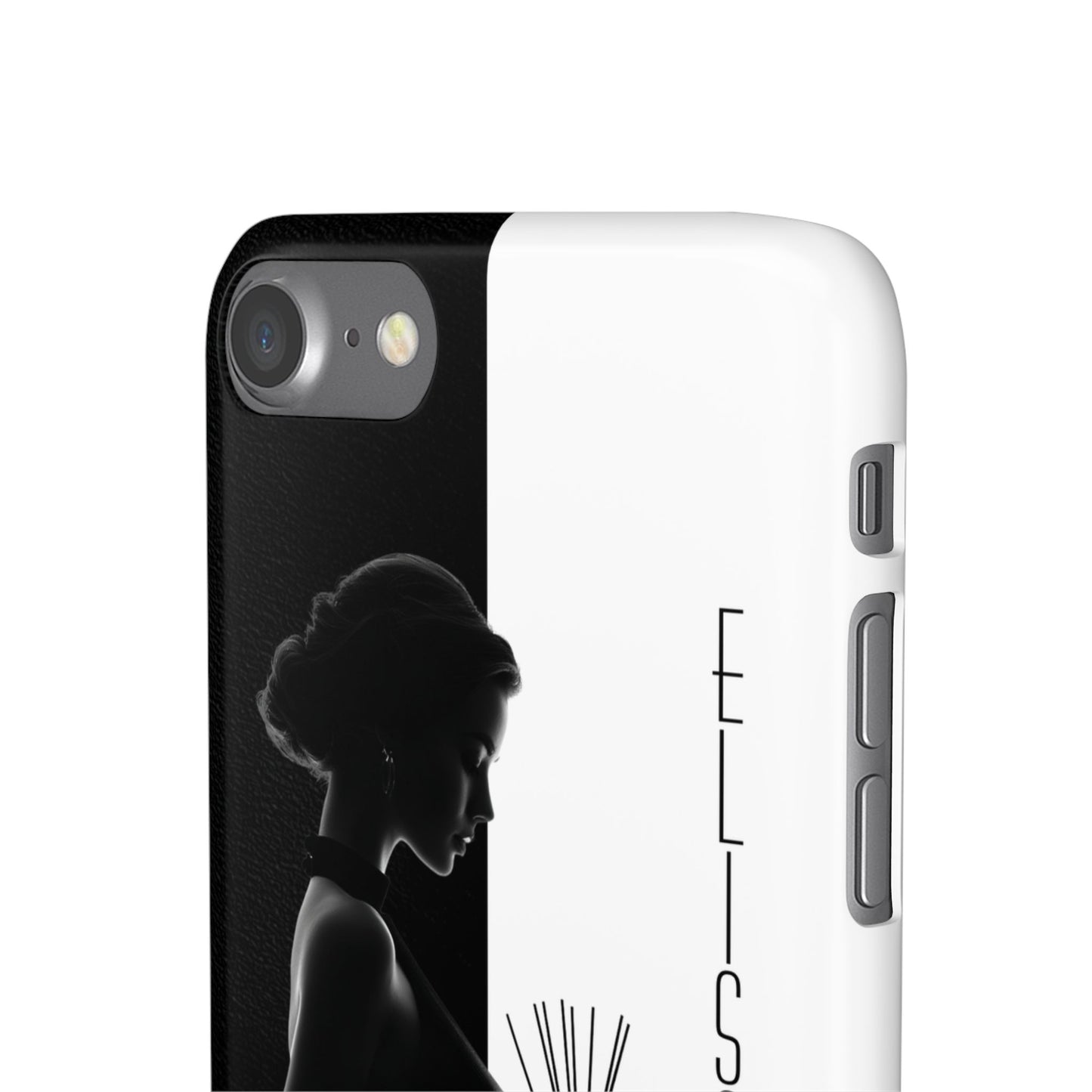 Custom Black and White Snap Case for Women Phone Cover for iPhone and Samsung