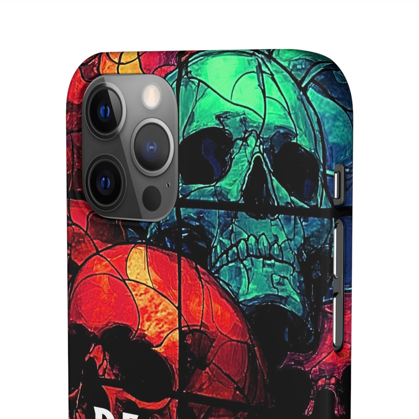 Halloween Custom Requiem Skull Snap Case Phone Cover for iPhone and Samsung