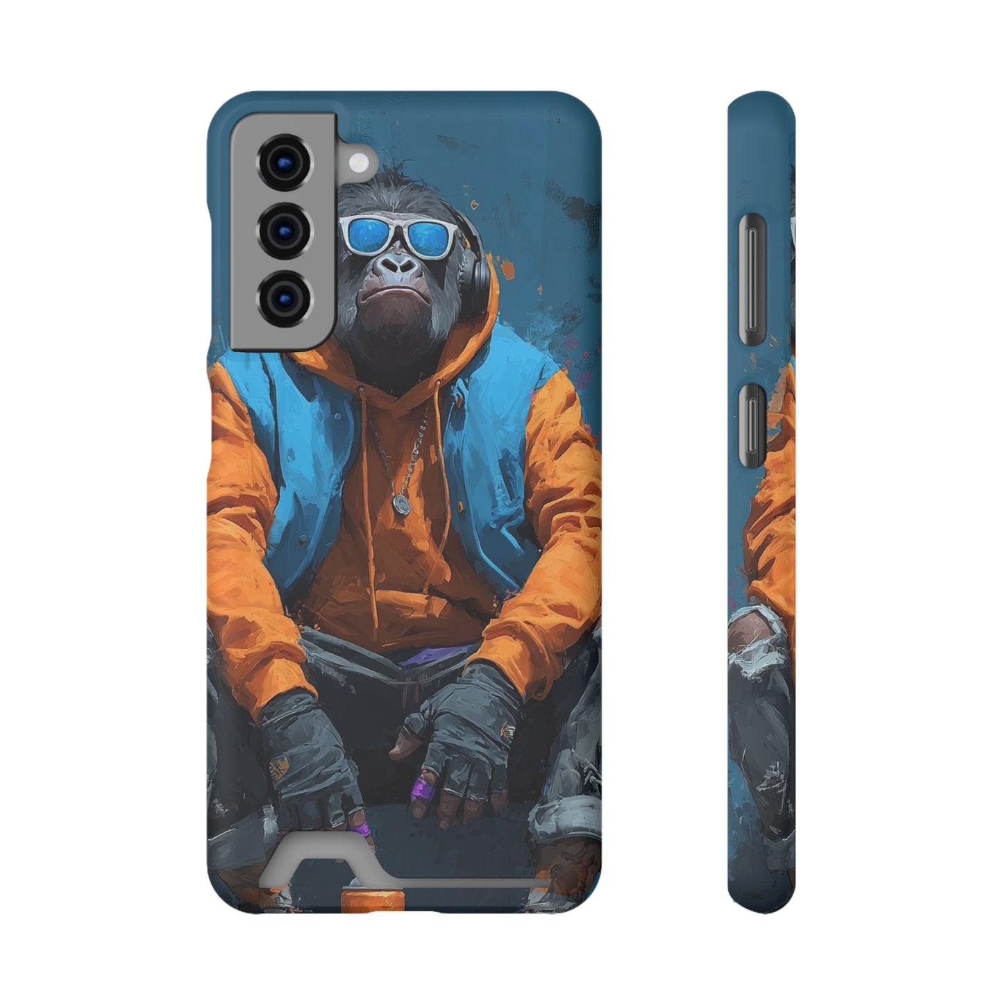 Trendy Phone Case with Card Holder, Stylish Smartphone Protector, Unique Gift for Teens, Graphic Phone Cover, Cool Accessories