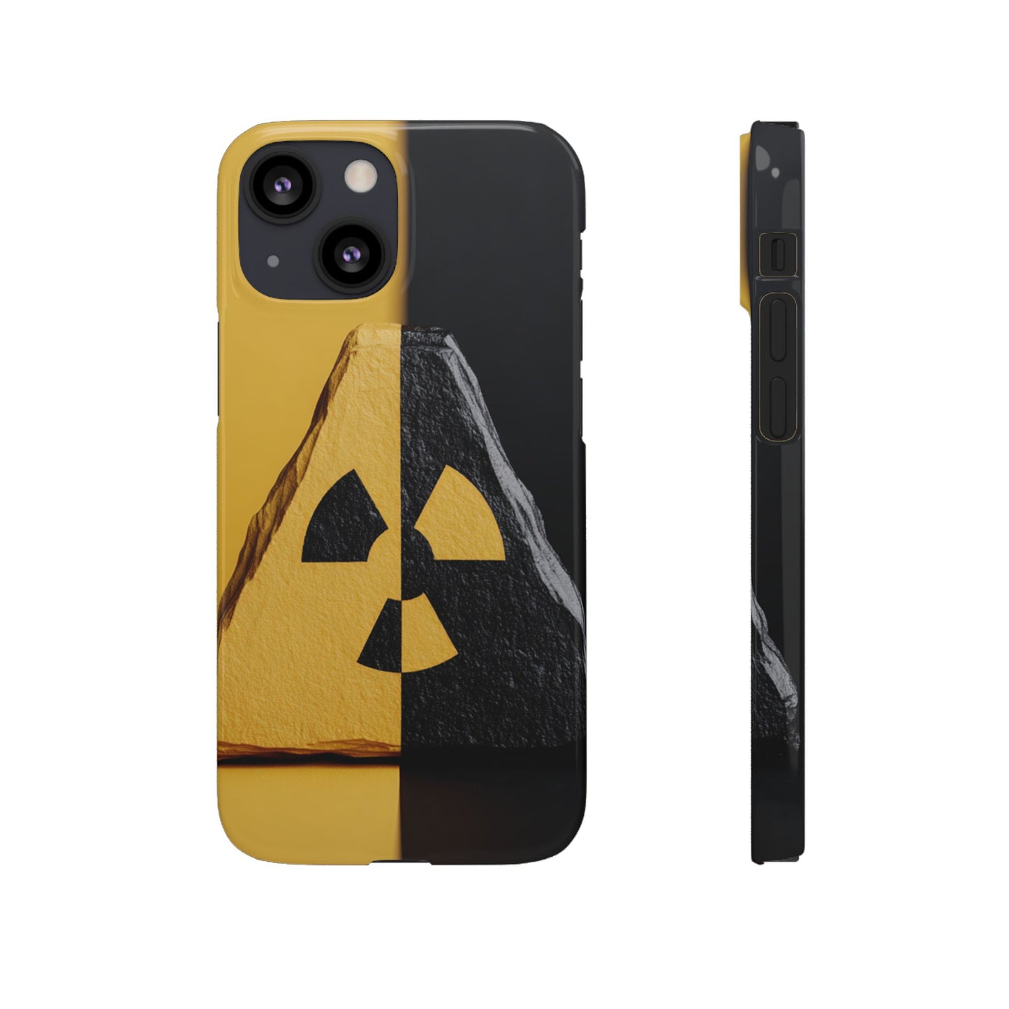 Bold Graphic Snap Case, Radiation Symbol Phone Cover, Trendy Phone Accessory, Unique Gift for Tech Lovers, Stylish Mobile Case