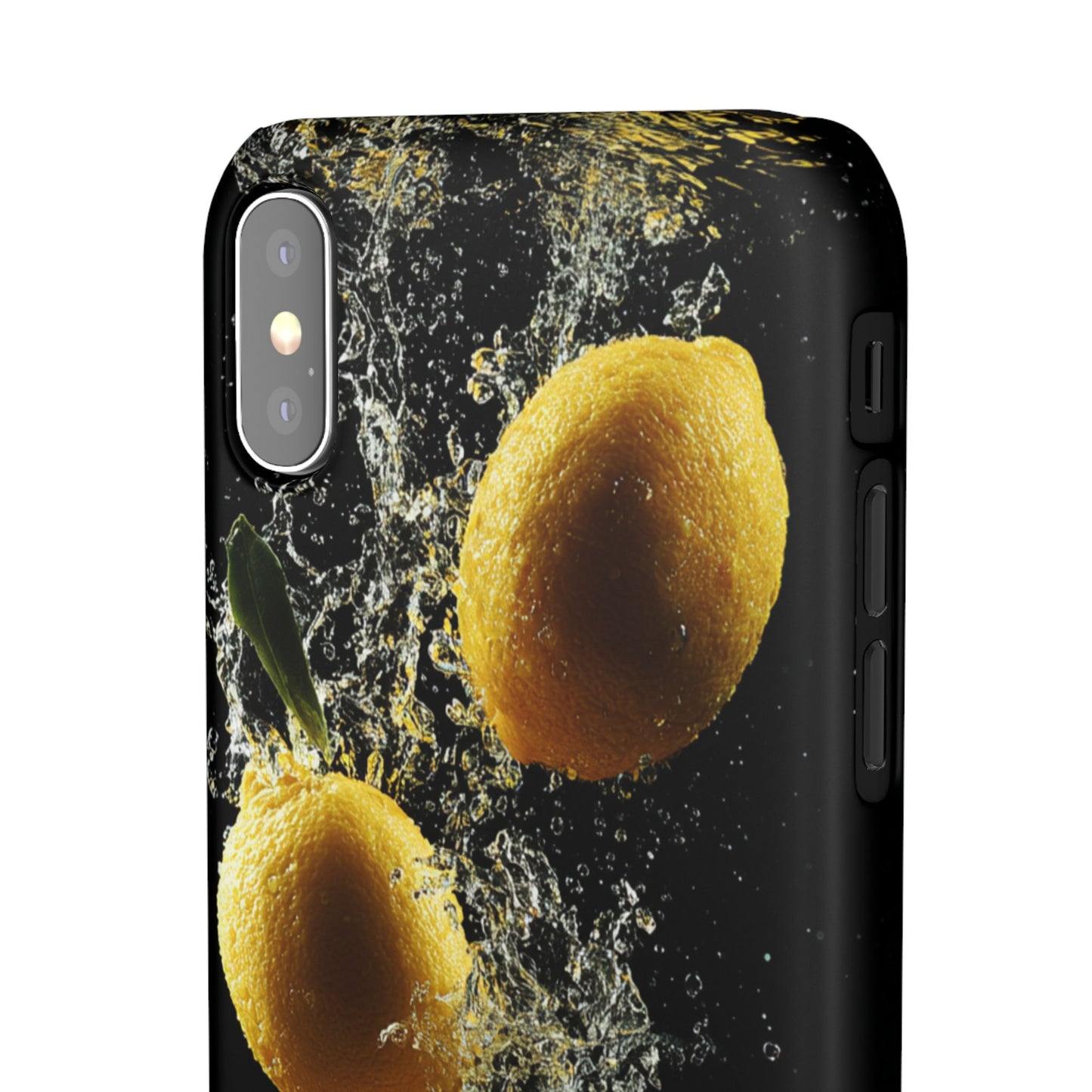 Lemon Splash Phone Case - Vibrant Snap Case, Fruit Lover Gift, Summer Vibes, Kitchen Decor, Unique Phone Accessories
