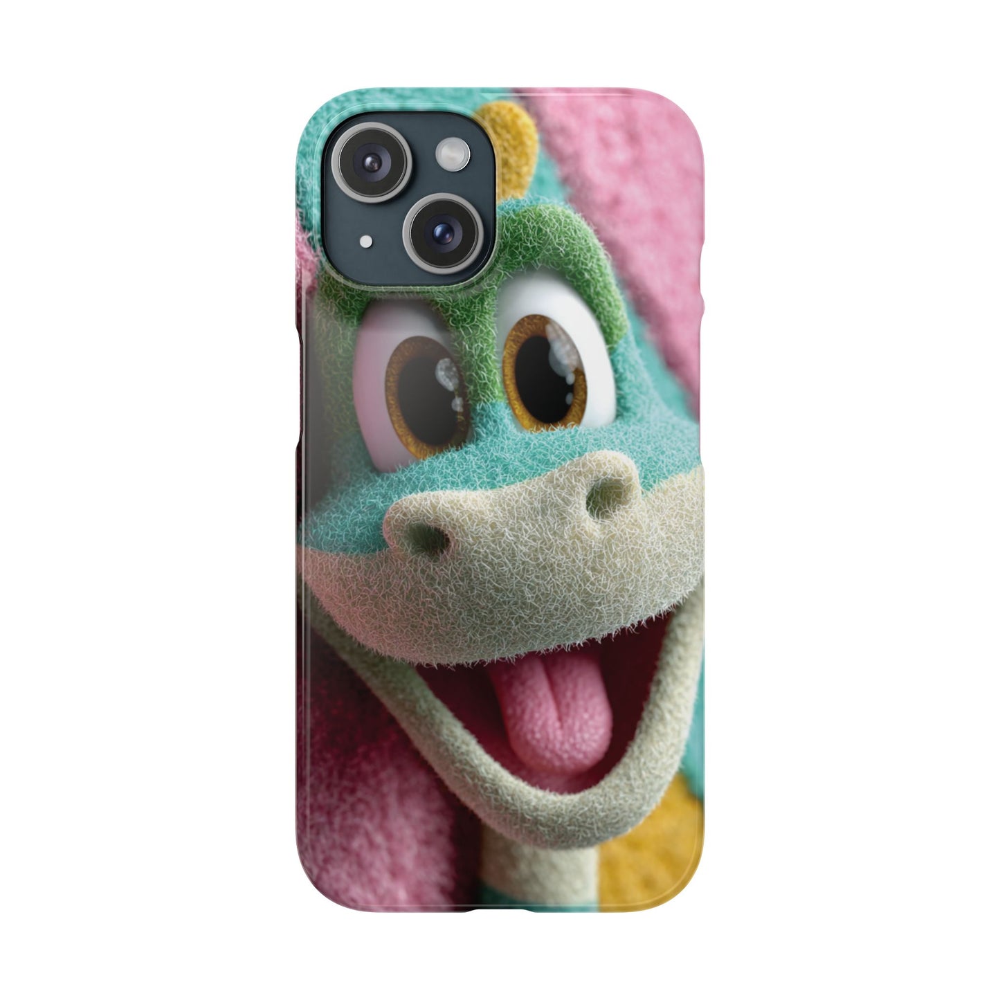 Fun Dino Snap Case for Kids | Cute Phone Cover | Colorful Mobile Accessory | Birthday Gift | Child's Tech Style