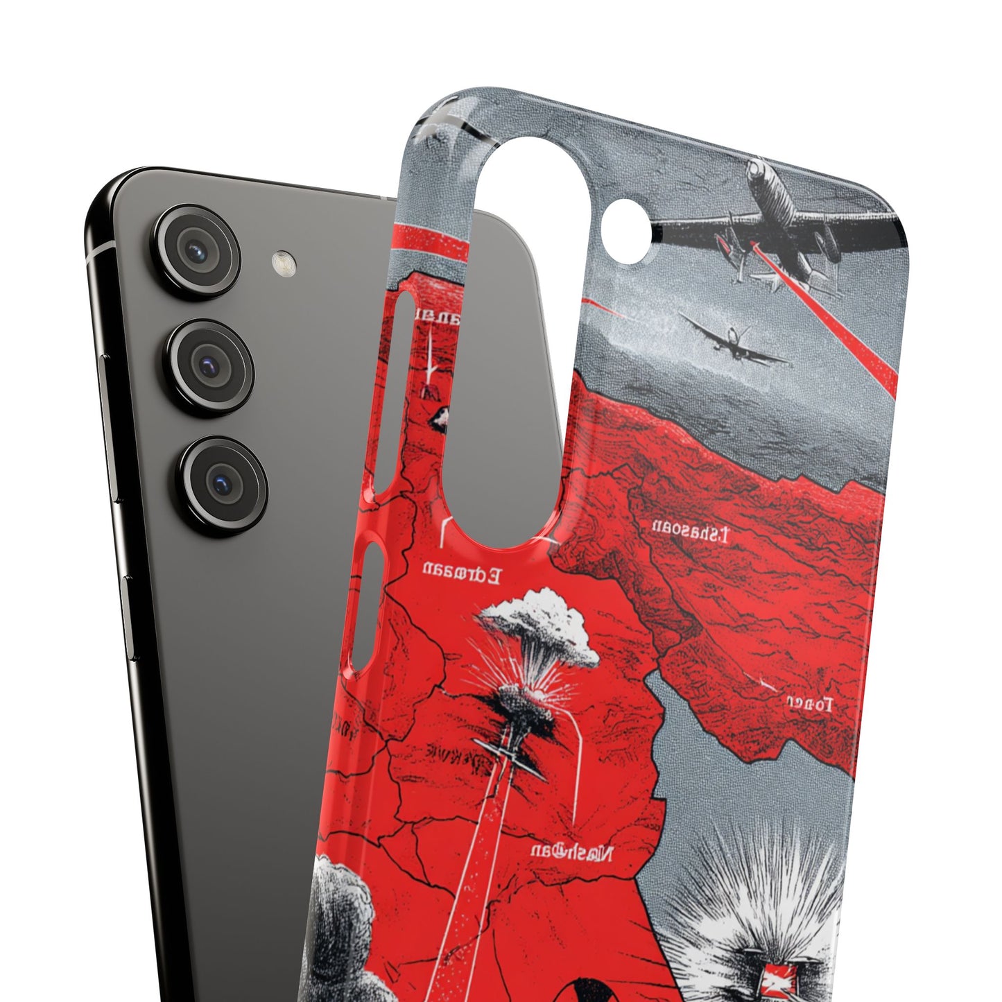 Bold Graphic Snap Case with Dramatic Design, Unique Phone Cover, Artistic Protection for iPhone, Trendy Gadget Gift, Edgy Tech Accessory