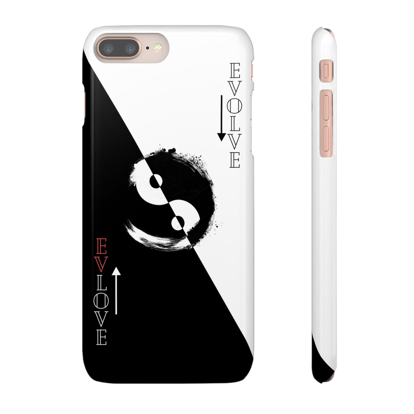 Yin Yang Evolve Black and White Snap Case Cover for iPhone and Samsung