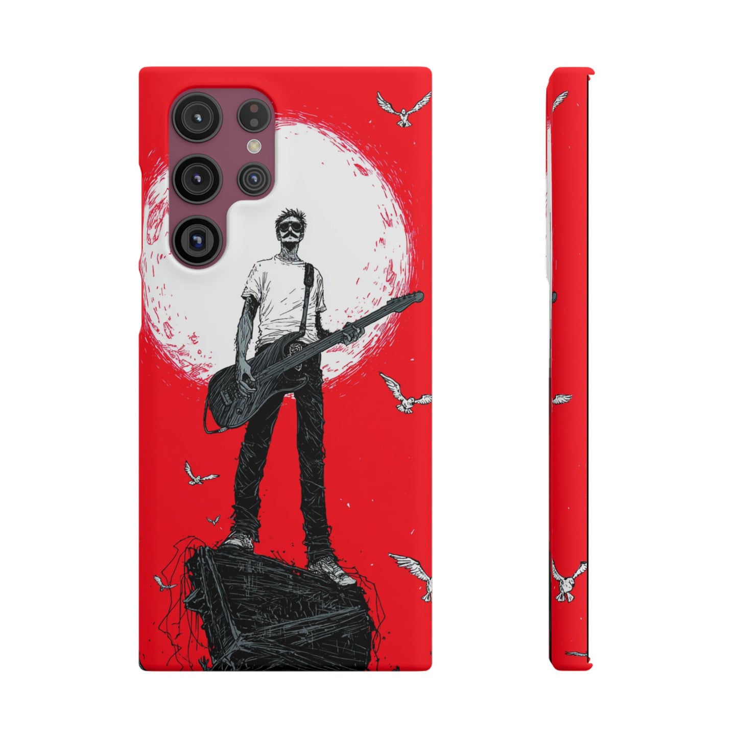 Rock & Roll Snap Cases - Music Lover's Phone Protection, Edgy Art, Gift for Guitarists, Cool Accessory for Teens