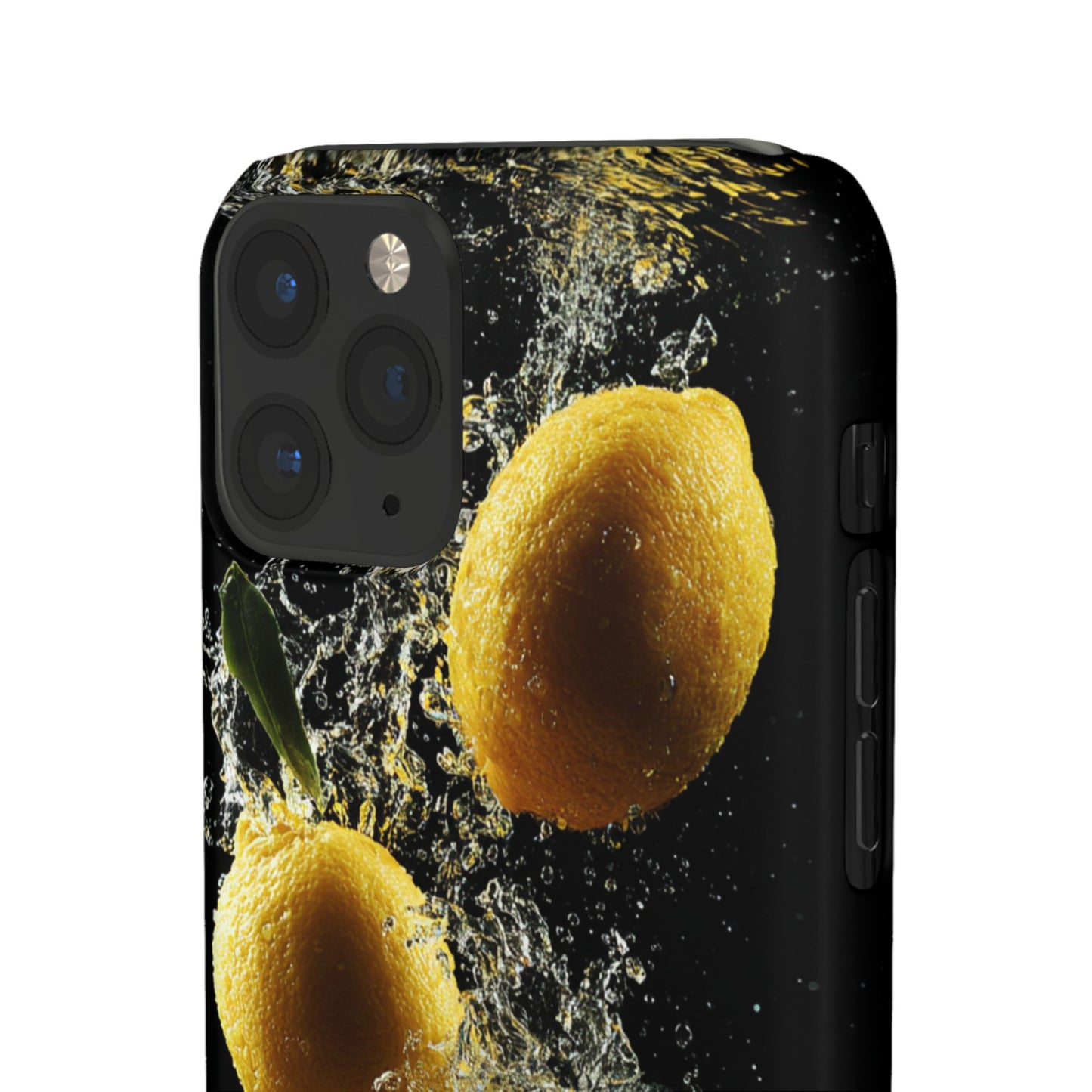 Lemon Splash Phone Case - Vibrant Snap Case, Fruit Lover Gift, Summer Vibes, Kitchen Decor, Unique Phone Accessories