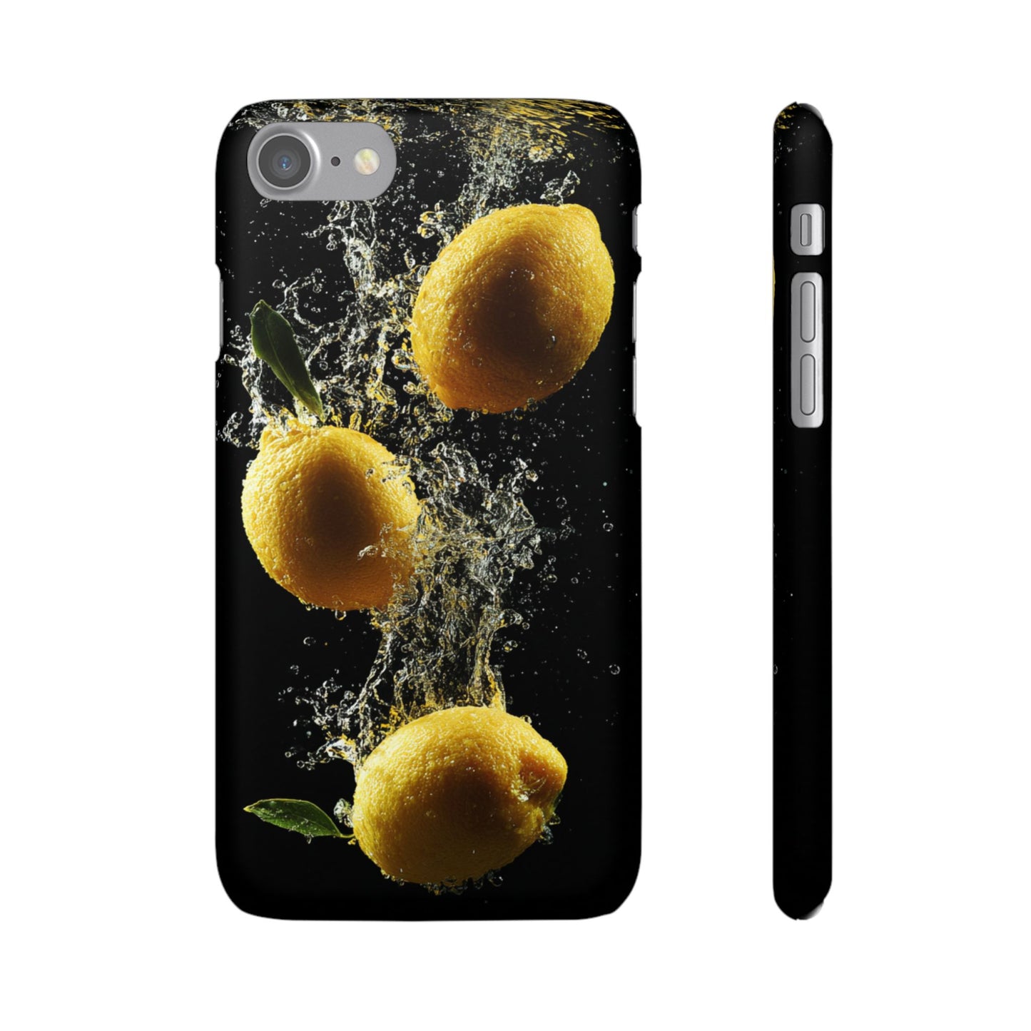 Lemon Splash Phone Case - Vibrant Snap Case, Fruit Lover Gift, Summer Vibes, Kitchen Decor, Unique Phone Accessories