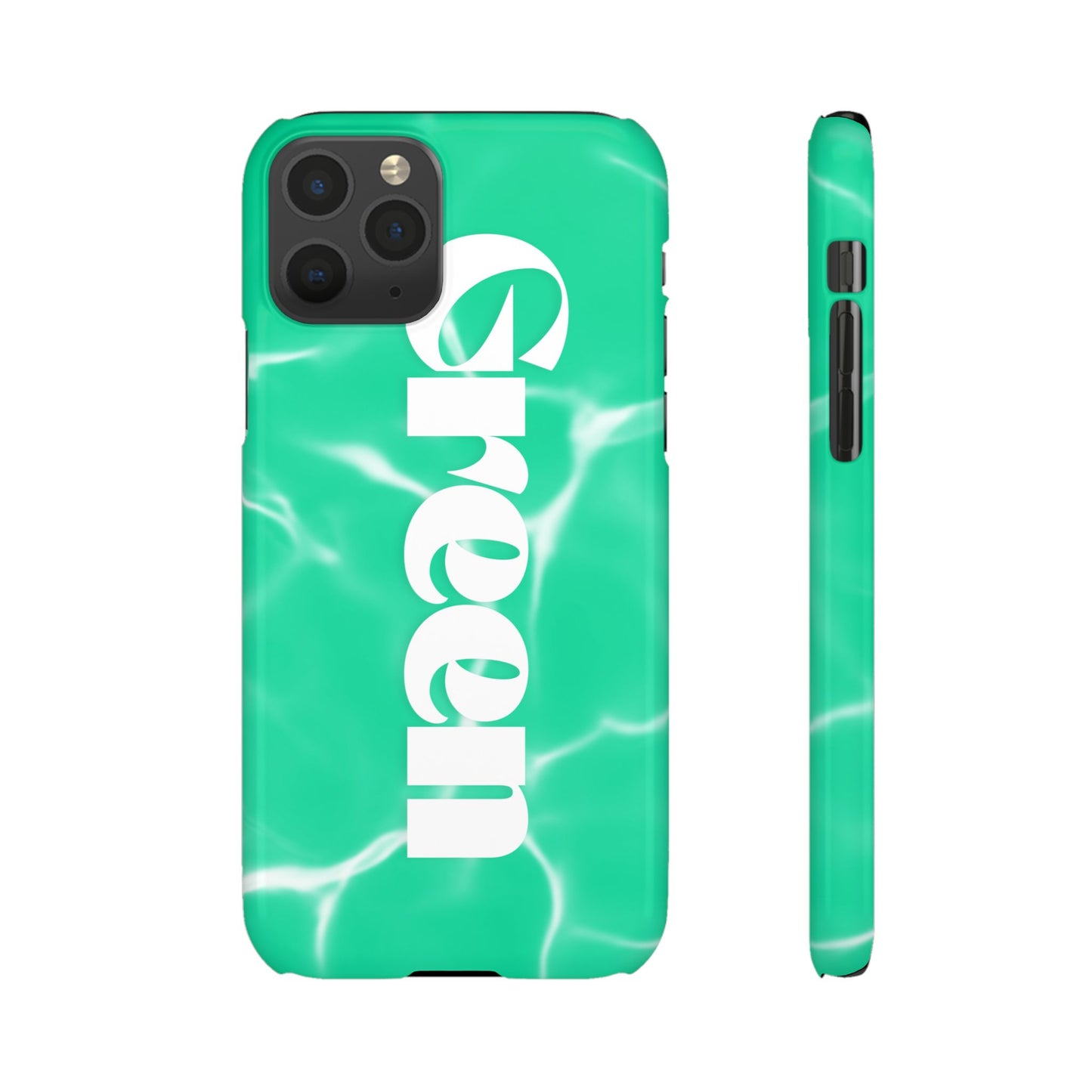 Aqua Pool Vibe Snap Case, Tropical Phone Cover, Summer Accessory, Trendy Gift for Friends, Beach Lover's Essential
