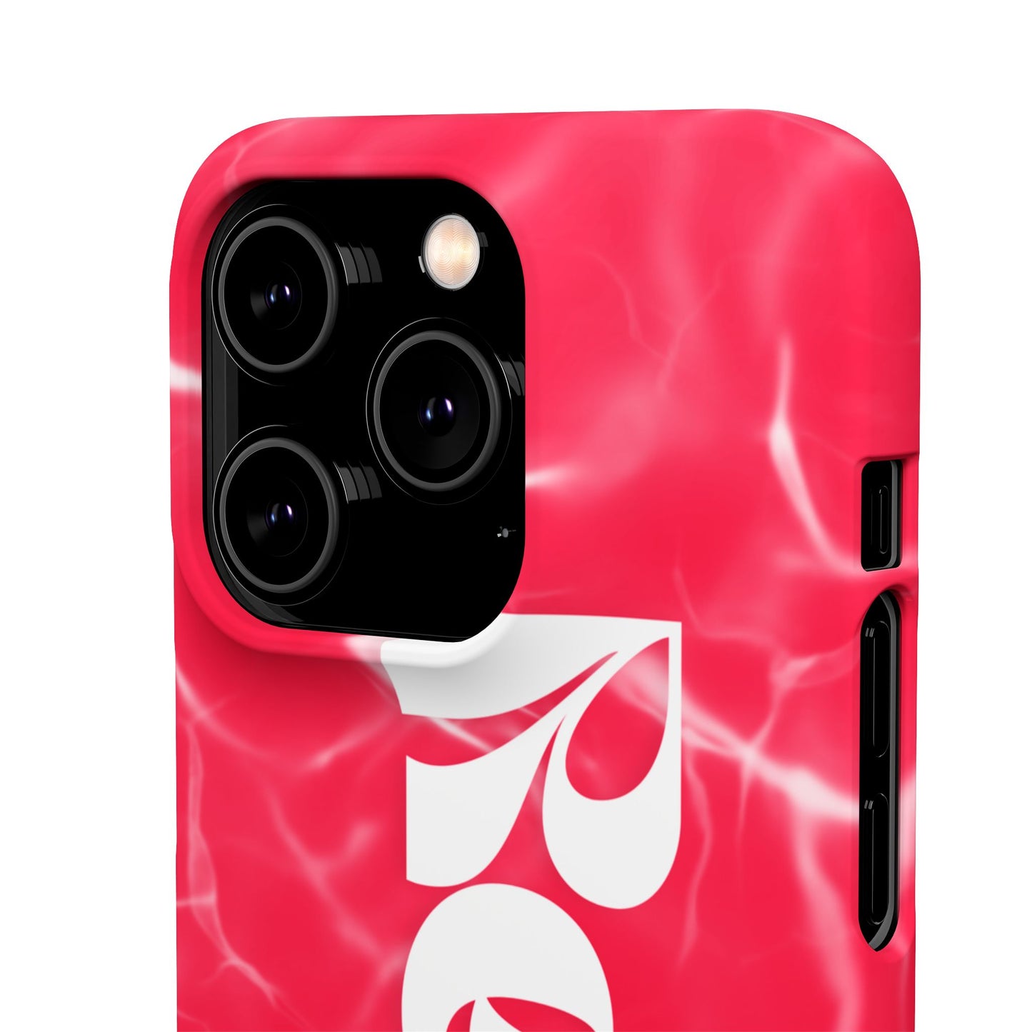 Vibrant Red Snap Case for iPhone, Trendy Phone Cover, Gift for Her, Summer Accessory, Stylish Tech Protection