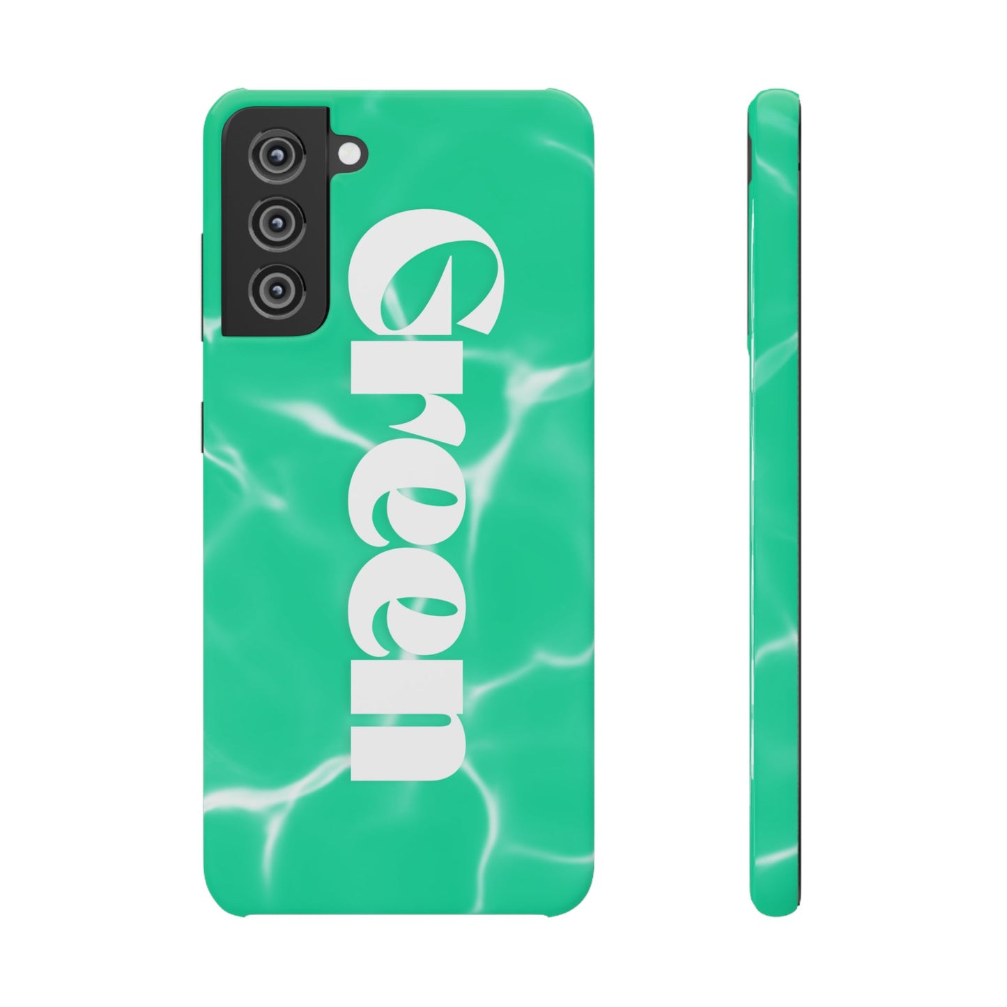 Aqua Pool Vibe Snap Case, Tropical Phone Cover, Summer Accessory, Trendy Gift for Friends, Beach Lover's Essential