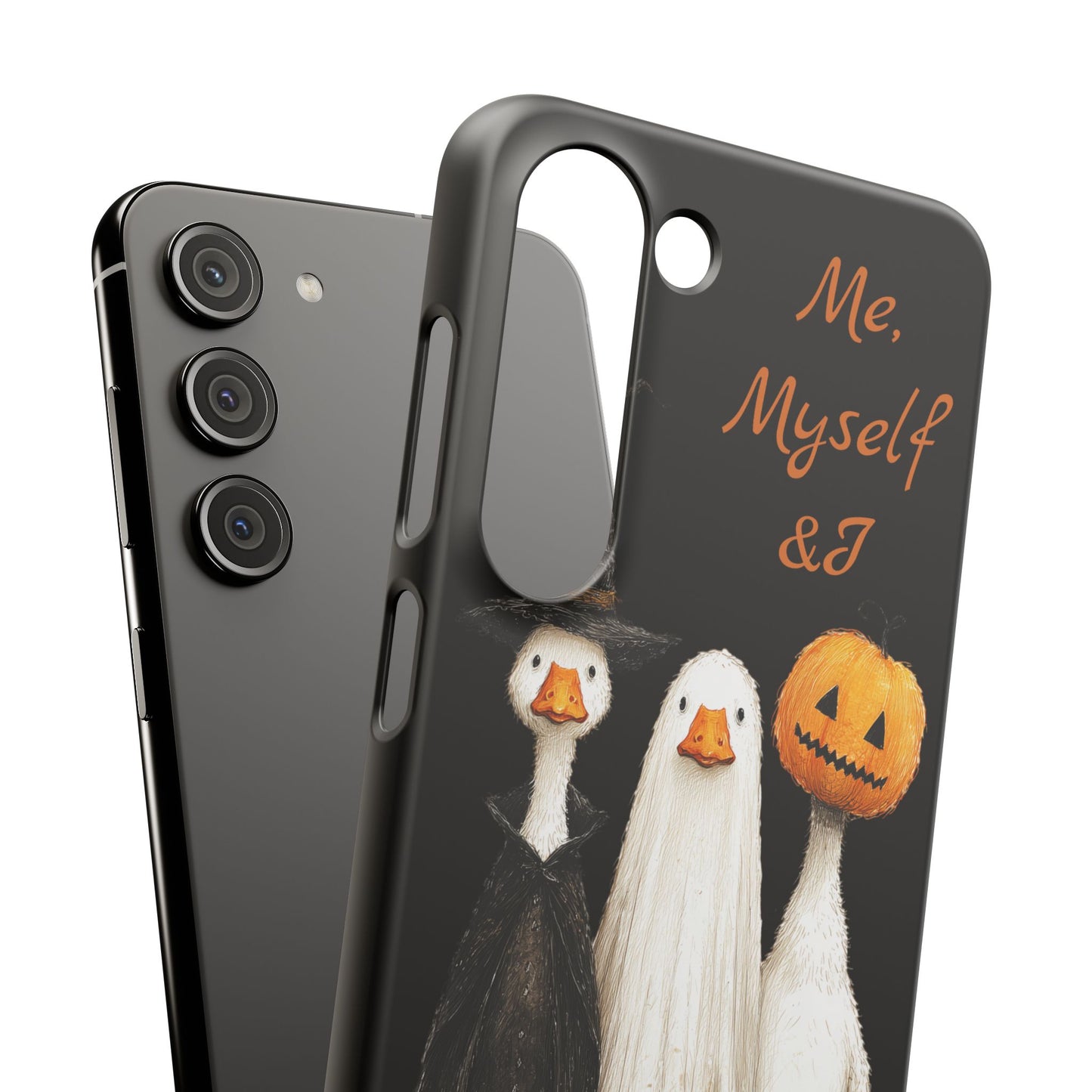 Halloween Goose Snap Case, Funny Goose Phone Case, Fall Accessories, Cute Halloween Gift, Me Myself & I Design