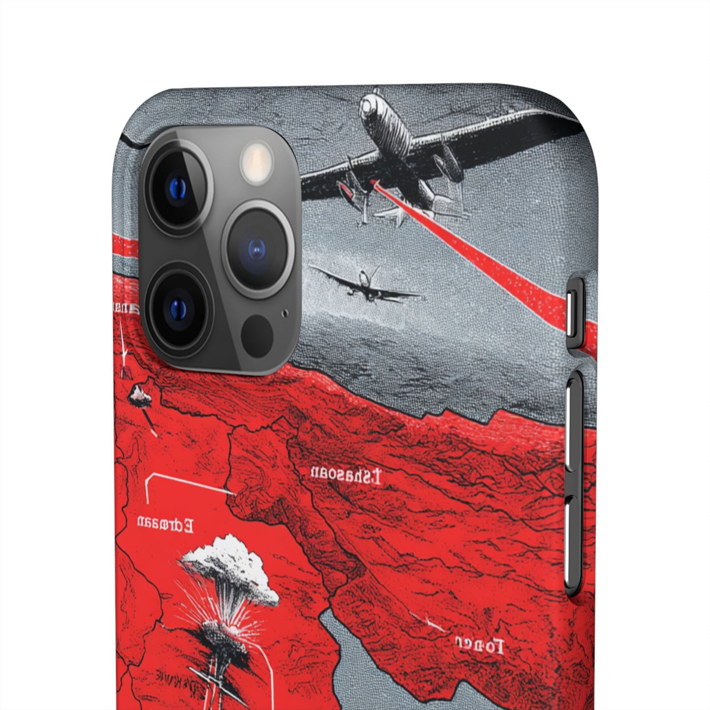 Bold Graphic Snap Case with Dramatic Design, Unique Phone Cover, Artistic Protection for iPhone, Trendy Gadget Gift, Edgy Tech Accessory